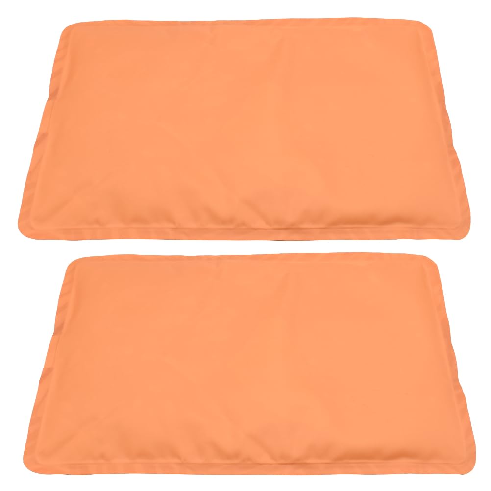 Paquete de hielo para lesiones, paquete frío de gel reutilizable para cadera, hombro, rodilla, espalda, compresa caliente y fría para hinchazón, moretones, cirugía, terapia de calor y frío (naranja