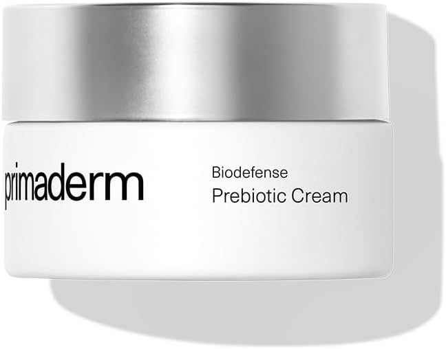 PRIMADERM - Biodefense Prebiotic Cream | Crema Hidratante Facial para Piel Mixta/Grasa | Con Ácido Hialurónico y Aenome | Equilibra Microbioma, Refuerza Barrera y Controla Sebo | 50 ml