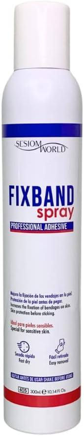 FIXBAND Spray adhesivo profesional FIJADOR DE VENDAJES KINESIOLOGIA 300ml MW