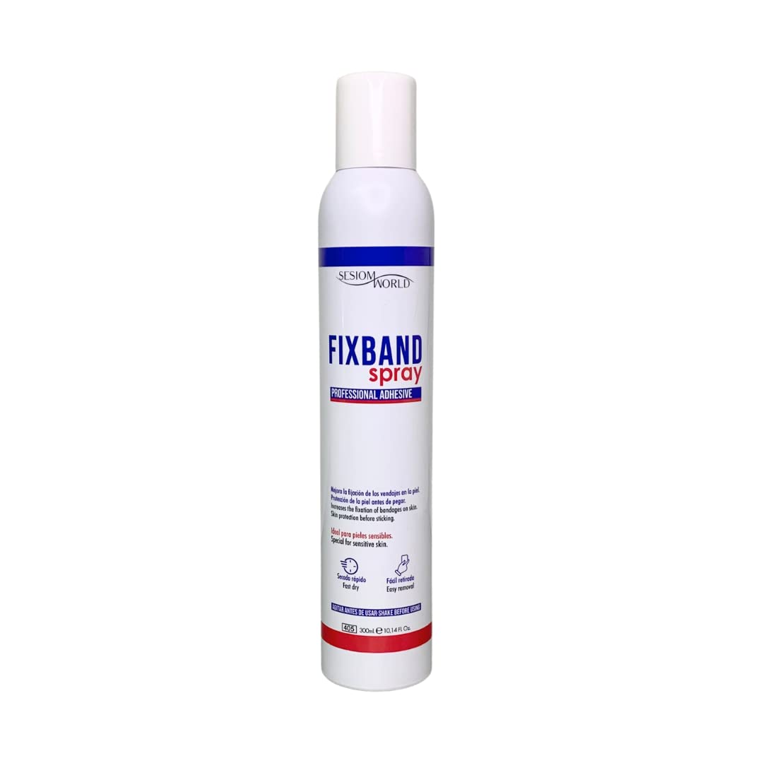 FIXBAND Spray adhesivo profesional FIJADOR DE VENDAJES KINESIOLOGIA 300ml MW