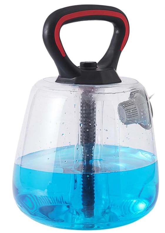 Kettlebell Ajustable con Agua hasta 8 kg, Pesa Portátil para Entrenamiento en Casa, Fitness y Musculación, Mancuerna Funcional para Ejercicio de Cuerpo Completo, Ligera y Fácil de Transportar