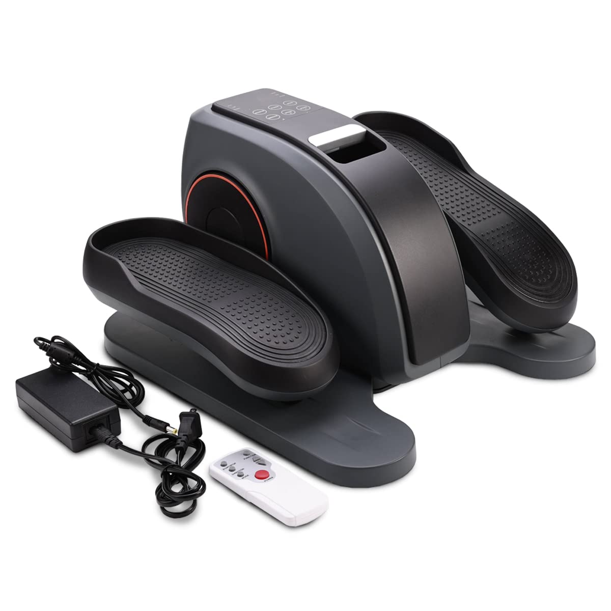 Mobiclinic® Fitness, Pedaleador eléctrico, Veleta, 10 velocidades, 3 programas, Pedales estáticos, Pantalla LCD, 60w, Resistencia Ajustable, Mando, Antideslizantes, Motor silencioso