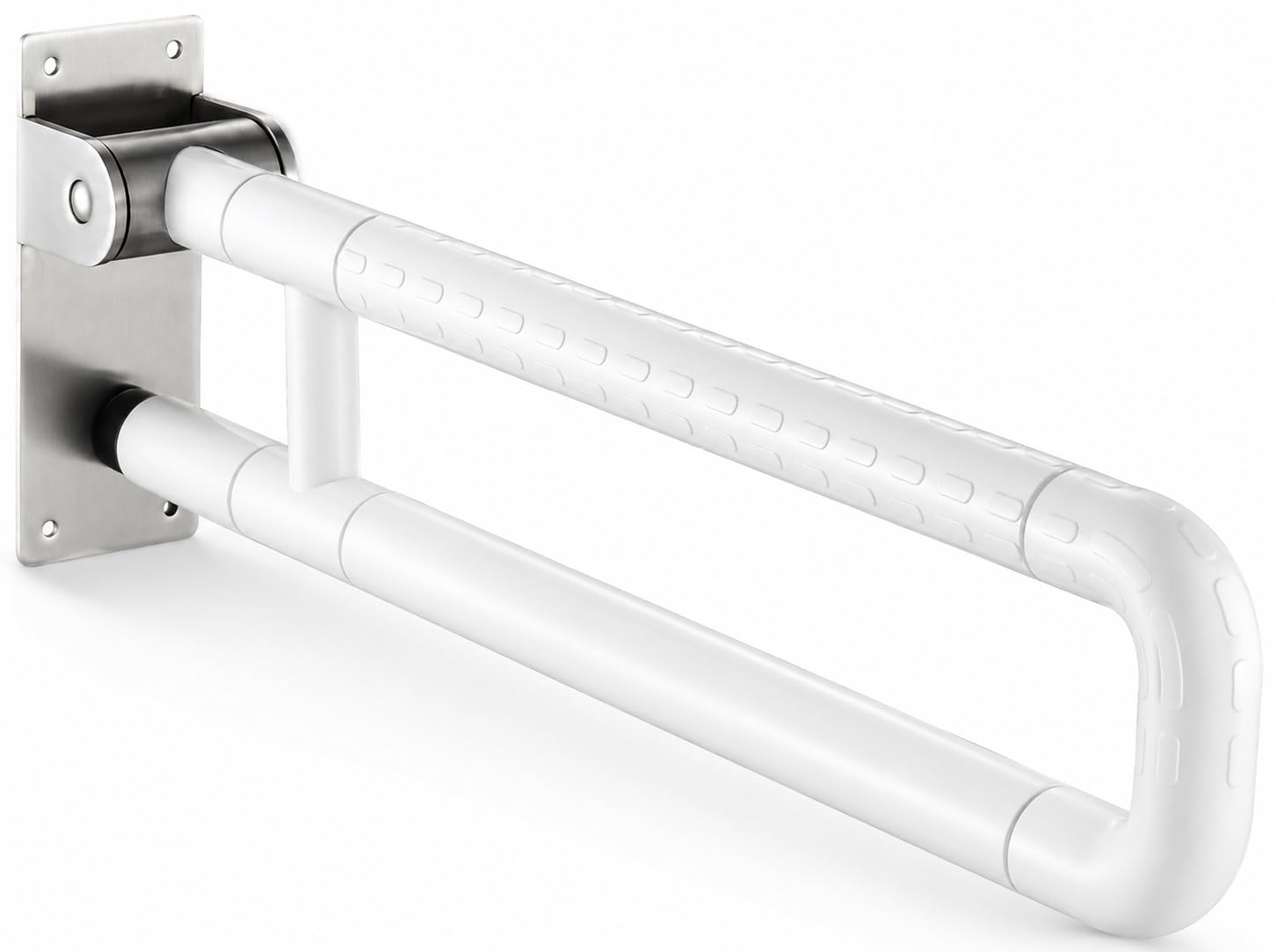 Barra Baño Minusválido para Mayores, 60cm, Acero Inoxidable | Asa de Seguridad para Personas en Ducha, Soporta 350 kg