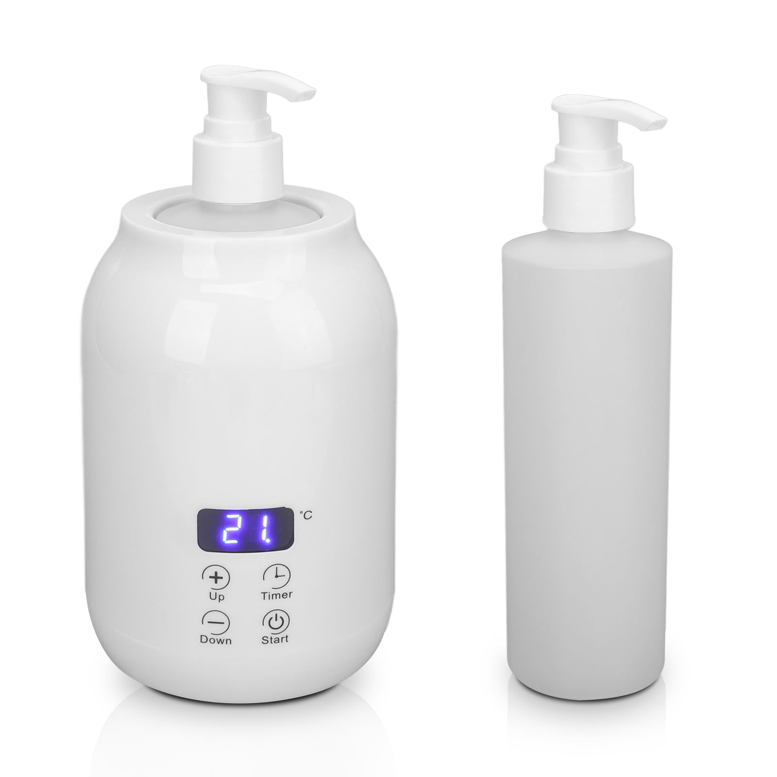 Calentador De Aceite De Masaje, Calentador De Loción De Masaje, Calentador De Aceite Esencial, Loción De Aceite Caliente, Calentador De Aceite De Masaje Pantalla LED Control Táctil Ajuste (EU)