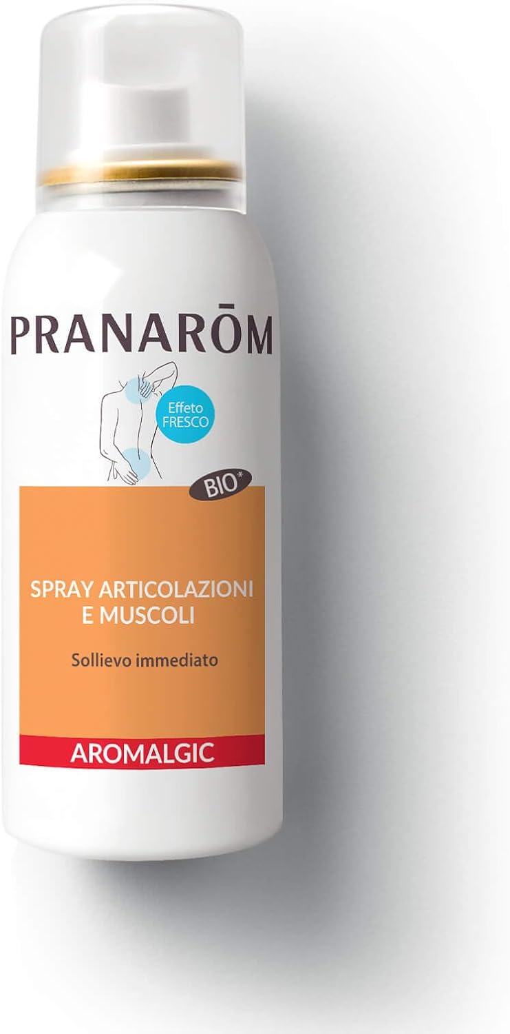 PRANAROM Aromalgic Spray Articulaciones y Músculos – Aceites Esenciales Bio HECT – Efecto Frío Inmediato – 75 ml