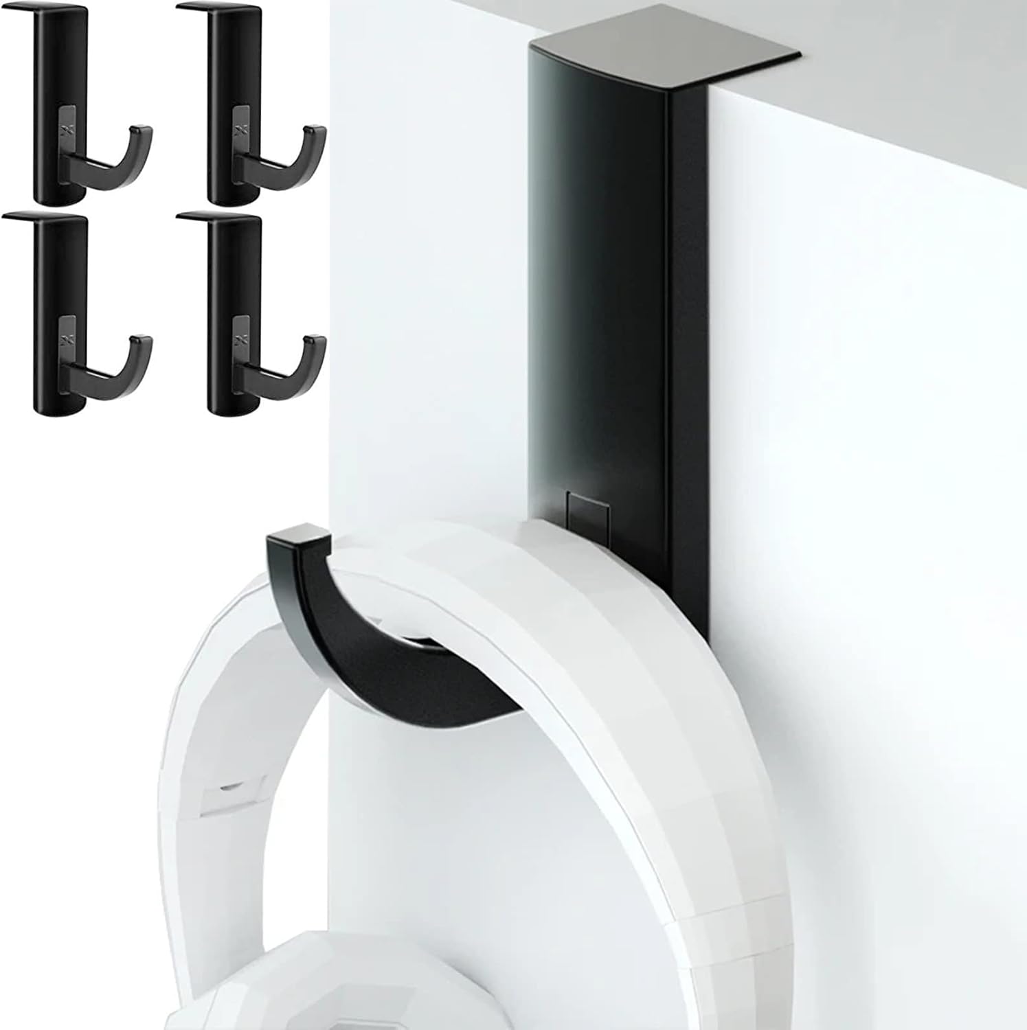 Soporte para auriculares, 4 unidades, gancho de almacenamiento para mesa