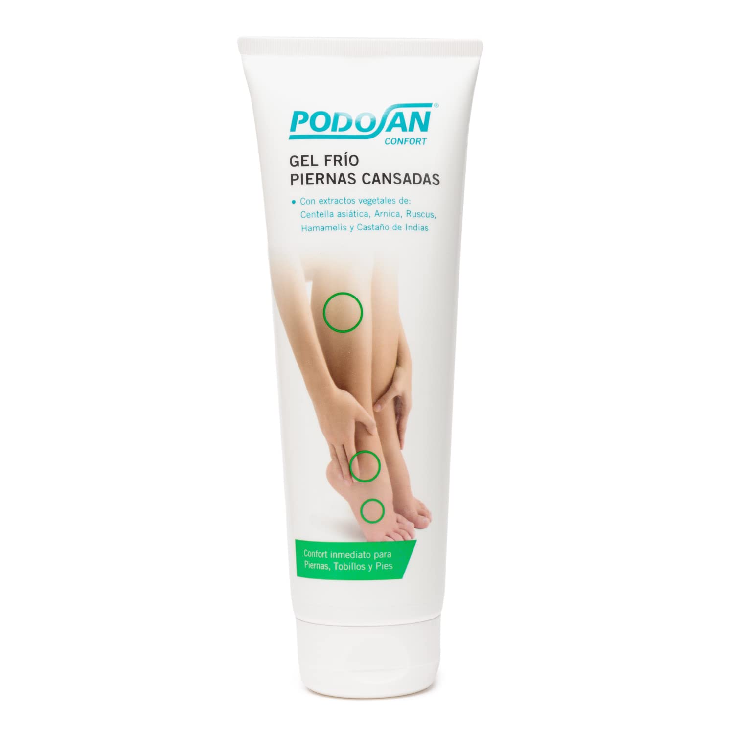 Excilor PODOSAN Gel Frío Piernas Cansadas, Restablece el confort y el bienestar de piernas, tobillos y pies, Gel 250 ml