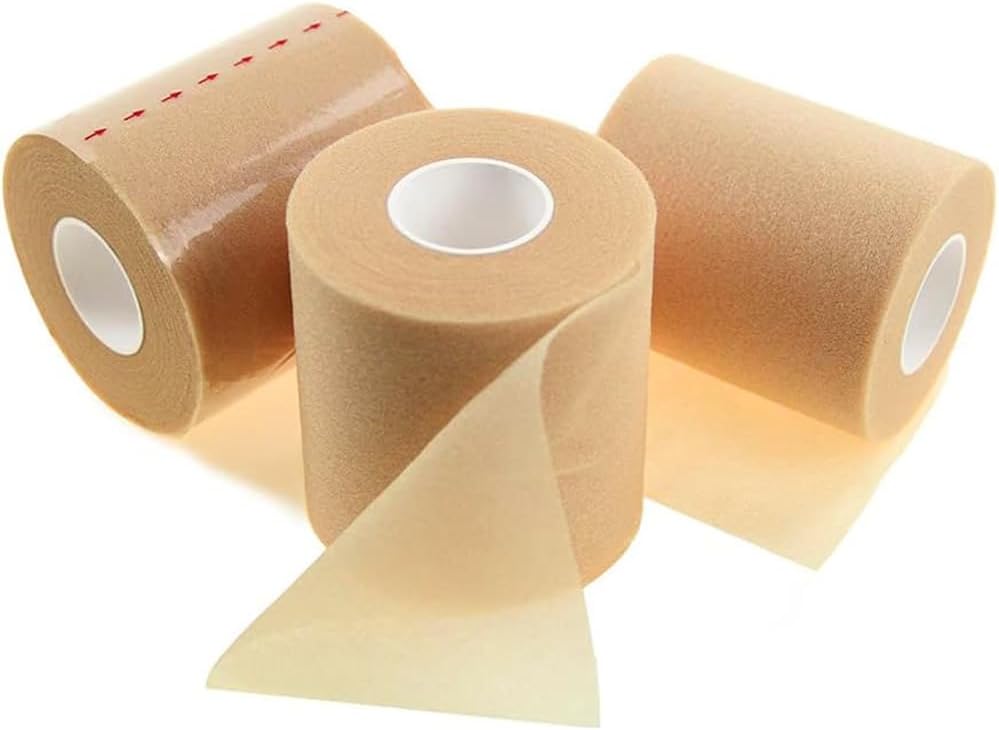 Tape Vendaje Deportivo, 3 Rollos 27m x 7cm Pretape Vendaje Deportivo, Tape Underwrap de Espuma Suave no Adhesiva para Acolchado, Pretape para Codos, Muñecas, Rodillas, Tobillos