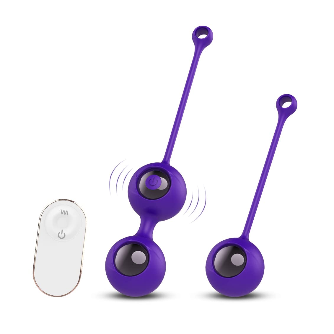 Masajeador Bolas de China con Control Remoto, Bolas de Masaje, Bola Pélvicas, Fortalece los Músculos Pélvicos y Previene la Incontinencia Urinaria,Entrenamiento Completo del Suelo Pélvico para Mujeres