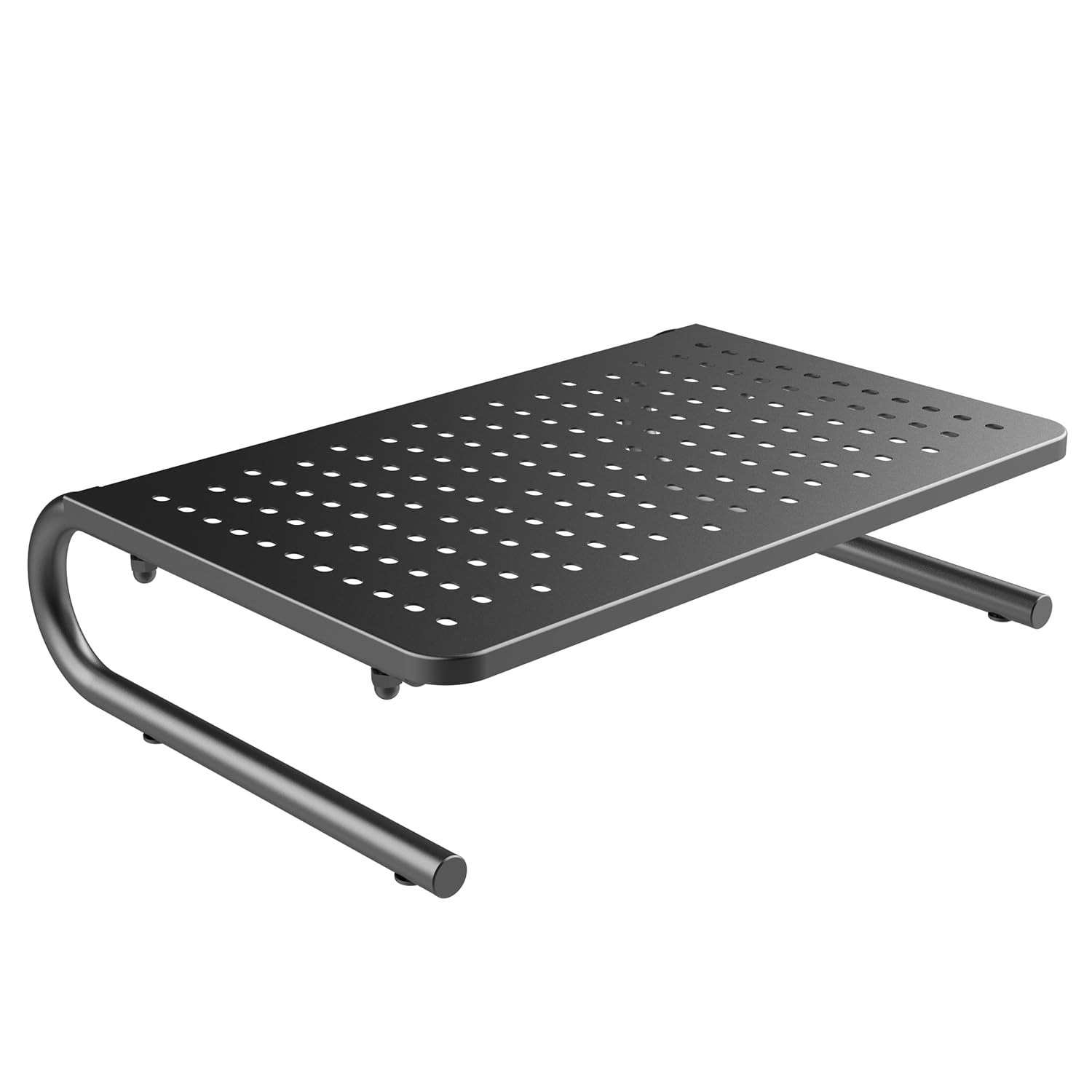 Maclean MC-948 Soporte Ergonómico para Monitor/Portátil, Carga máxima: 20 kg, Superficie Perforada, Diseñado para Monitores con una Diagonal de Pantalla de 13 a 32\"