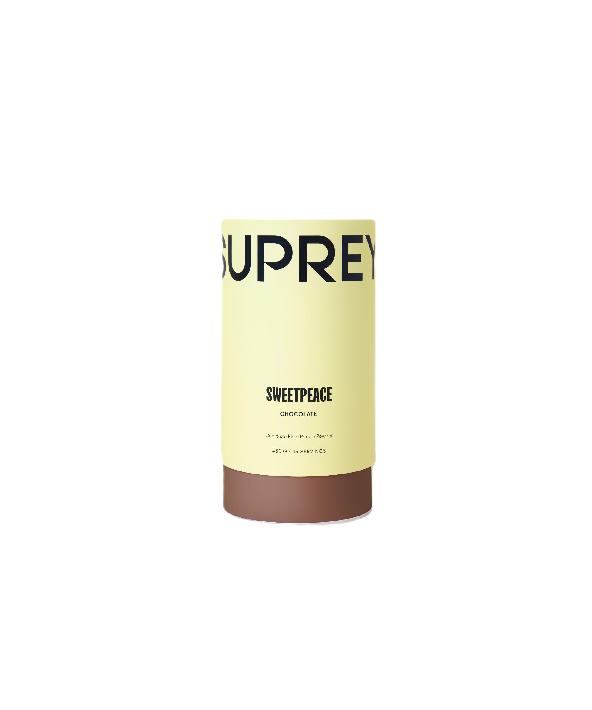 SWEETPEACE by SUPREY - Vegan Protein | 22g proteína por Dosis | Proteina 100% Vegetal de Guisante y Arroz | Con Enzimas Digestivas y Fibra | Sin gluten, sin azúcar añadido | 450g (450g, Chocolate)