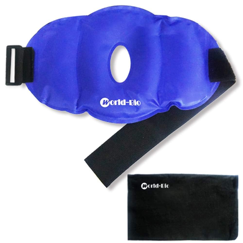 Bolsa de Hielo para Lesiones de Rodilla, Paquete Frío Reutilizable y Flexible con Envoltura, Terapia de Frío y Calor para Aliviar Dolor tras Cirugía, Artritis, Hinchazón, Esguince- 11.5 x 7
