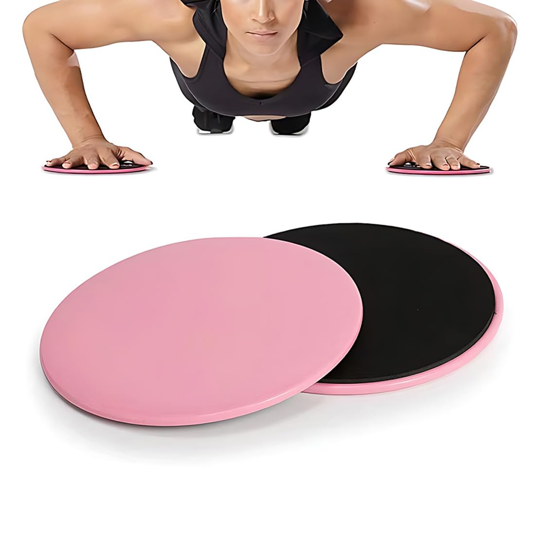 Discos Deslizantes,1 Par Core Sliders De Ejercicio,Deslizadores de Ejercicio,Cara Disco Abdominales,Cara Disco Core Sliders para Gimnasio en Casa Yoga Pilates sliders fitness discos deslizantes