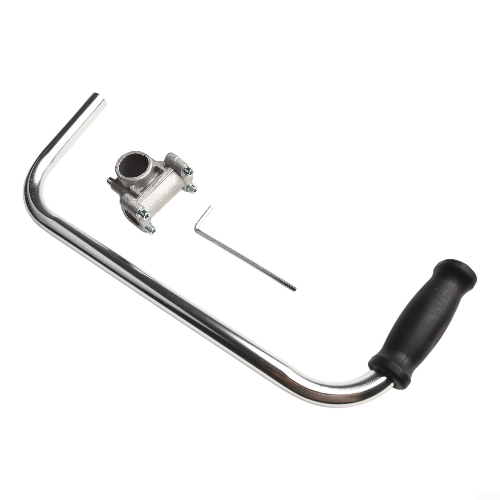 Agarre ergonómico para recortadora, mango de recortadora de cuerda con arnés de correa para el hombro, extensión de mango de comedor con abrazadera de soporte para el cuidado del césped