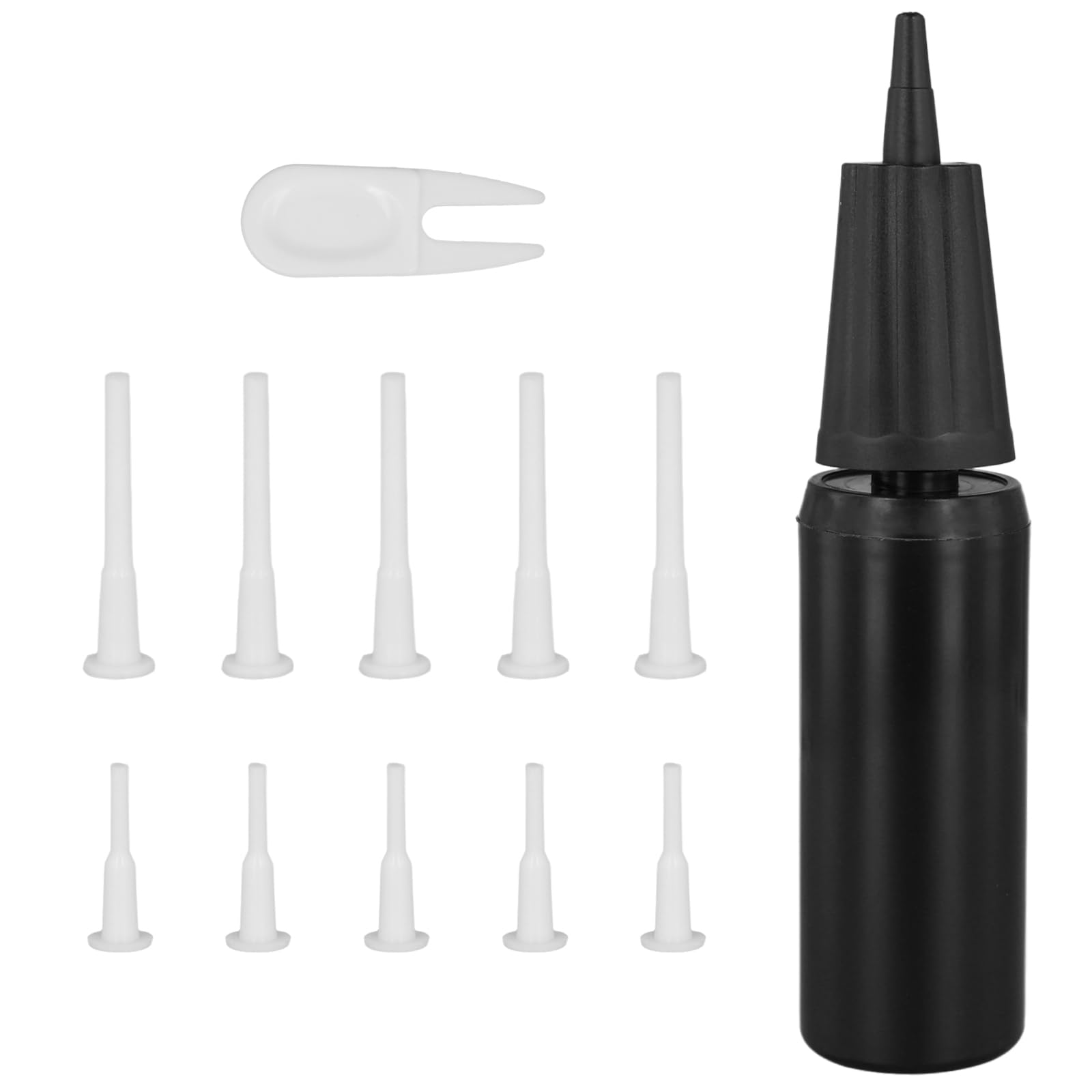 Bomba de Pelota de Ejercicio, Pelota Inflable Inflador de Mano Bomba de Pelota de Yoga con 10 Tapones para Pelota de Fitness y Removedor de Tapón para Pelota de Ejercicio