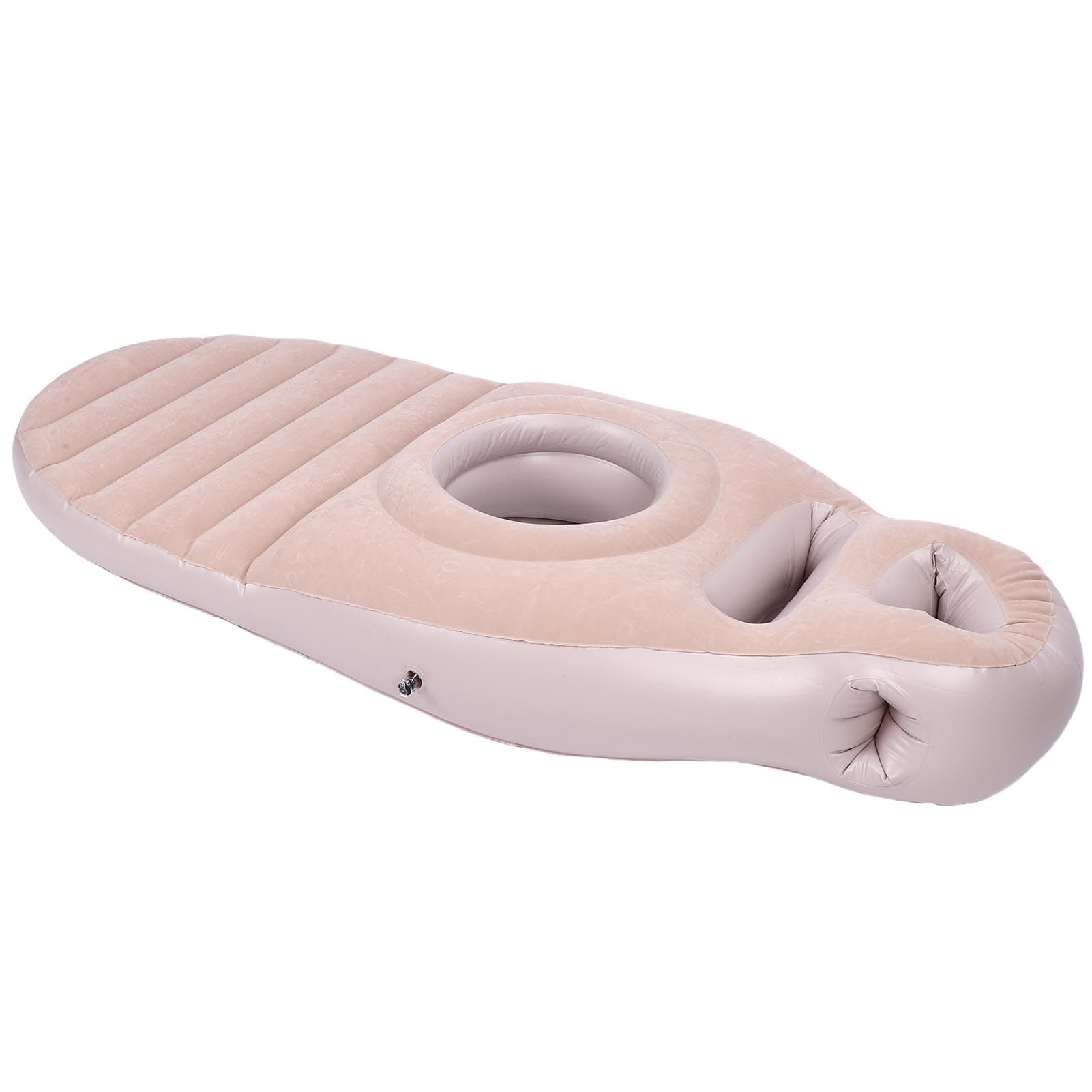 Almohada Inflable para Embarazo, Almohadas de Maternidad, Almohada Liviana de PVC para Todo el Cuerpo con Orificio para el Vientre para Masaje para Dormir en el Estómago, Inflable para (Gray)