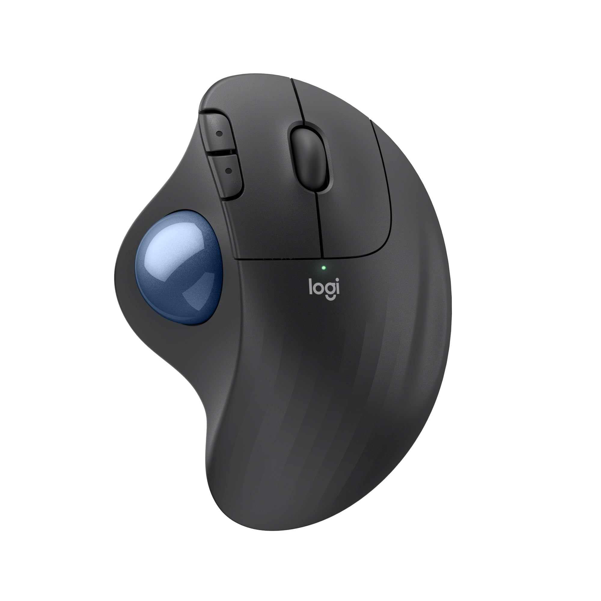 Logitech ERGO M575S ratón con trackball inalámbrico, ratón ergonómico inalámbrico con Bluetooth y llave USB cifrada, control cómodo con el pulgar, seguimiento fluido y preciso, para PC/Mac - Grafito