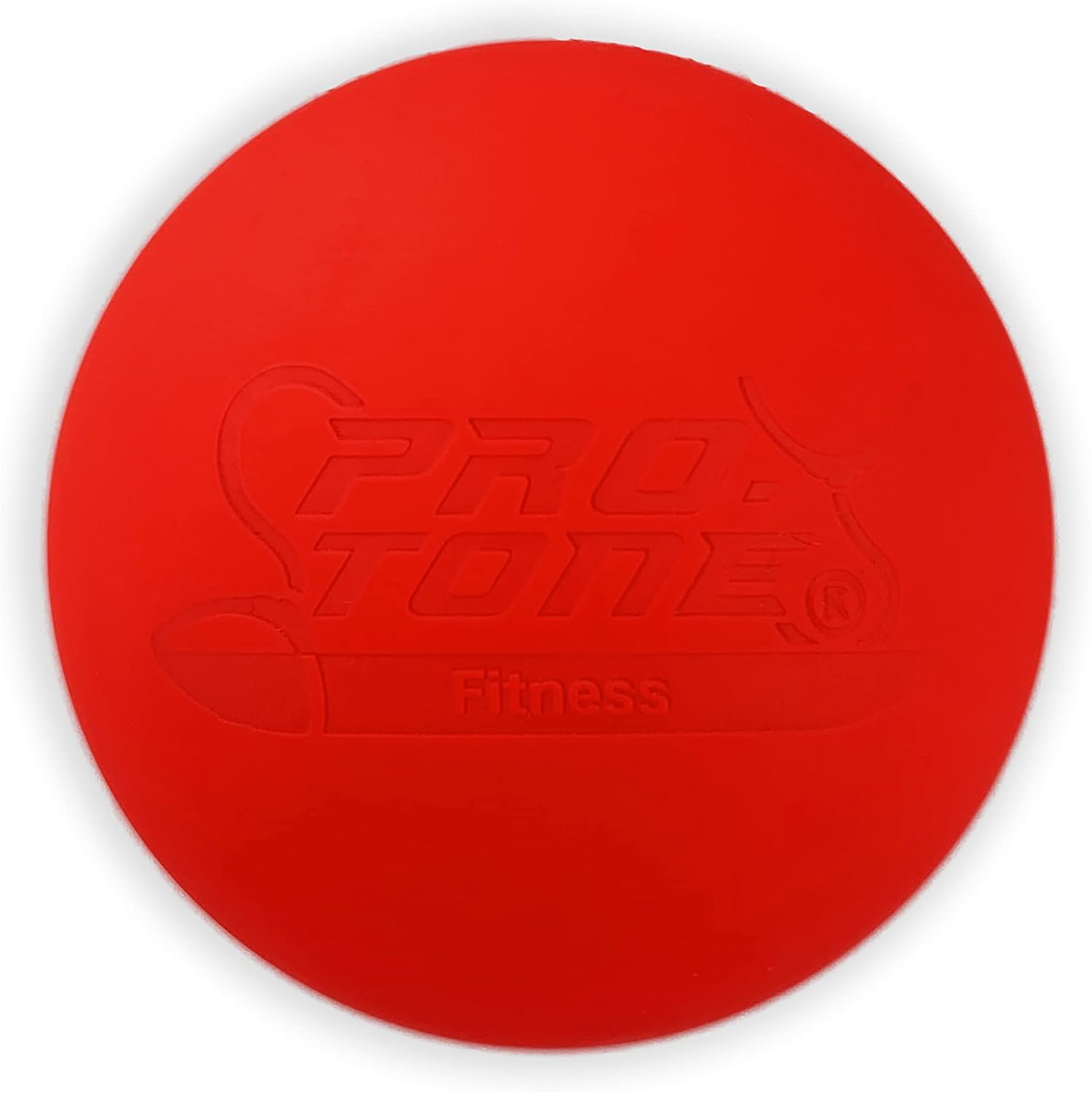 PROTONE Lacrosse Bola para punto de activación MASAJE/rehabilitación/FISIOTERAPIA/Crossfit (rojo brillante)