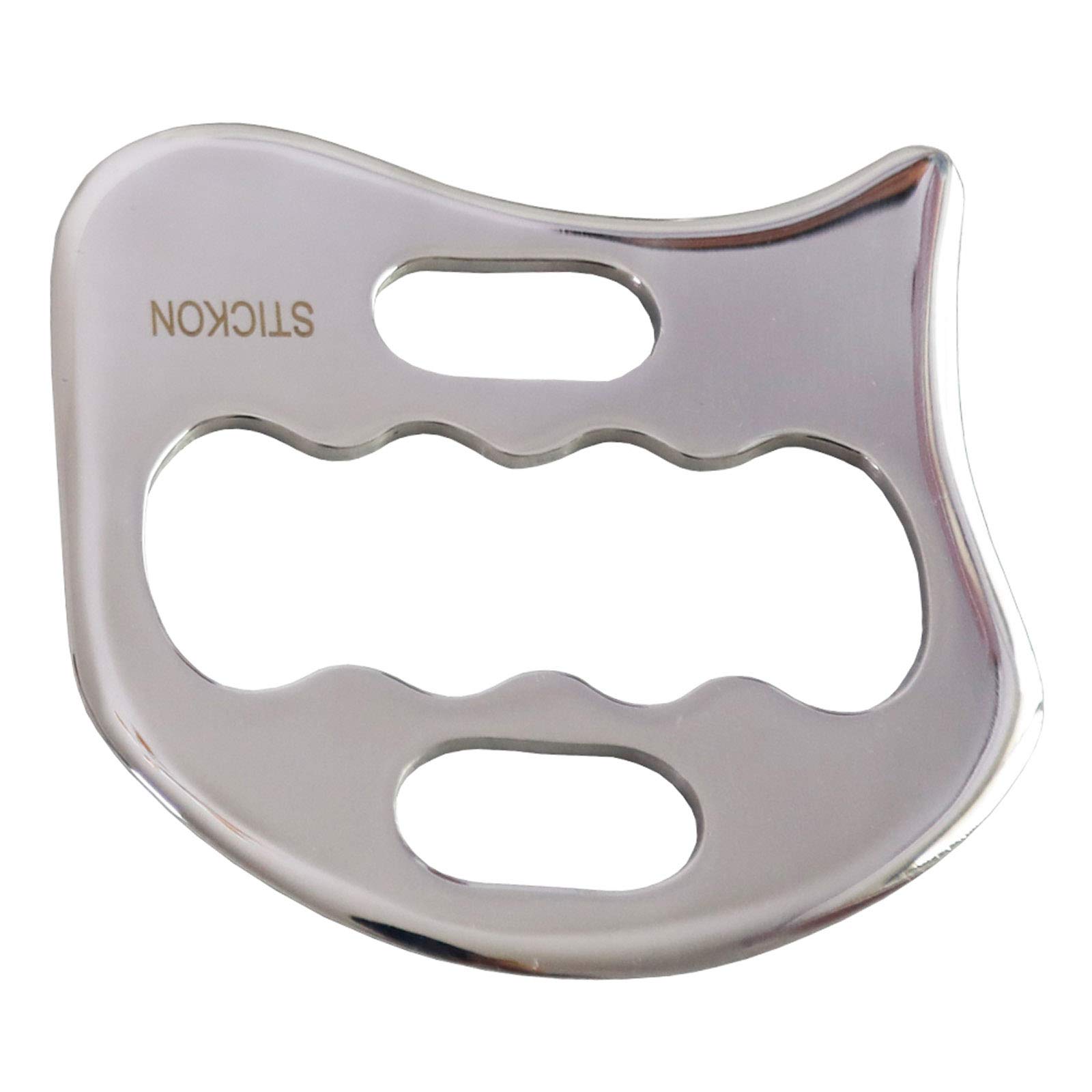 JustSun Gua Sha Masajeador, Herramientas IASTM de Acero Inoxidable de Grado Médico, Para la Movilización de Tejidos Blandos y Reducir El dolor Muscular （Style 020）