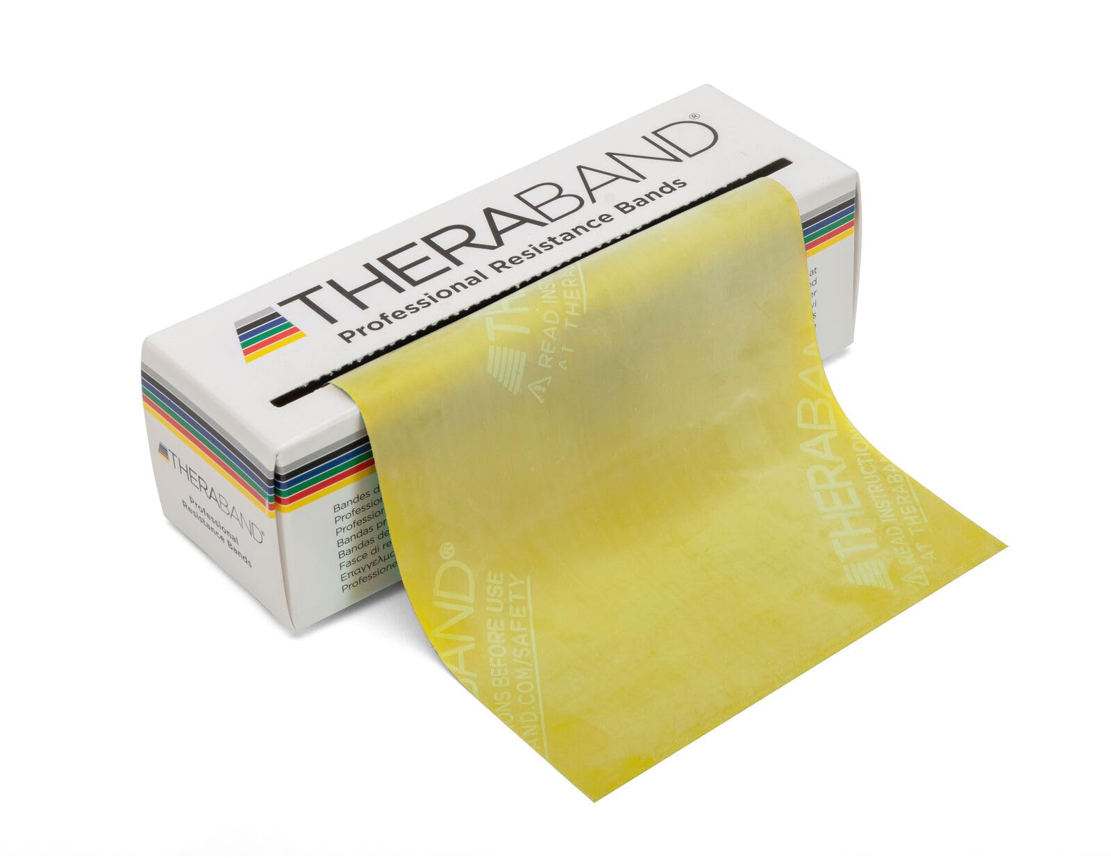 TheraBand Bandas de Resistencia Profesionales de látex para Ejercicio de la Parte Superior e Inferior del Cuerpo, Terapia física, Pilates Inferiores, Entrenamientos en casa y rehabilitación, Rollo de