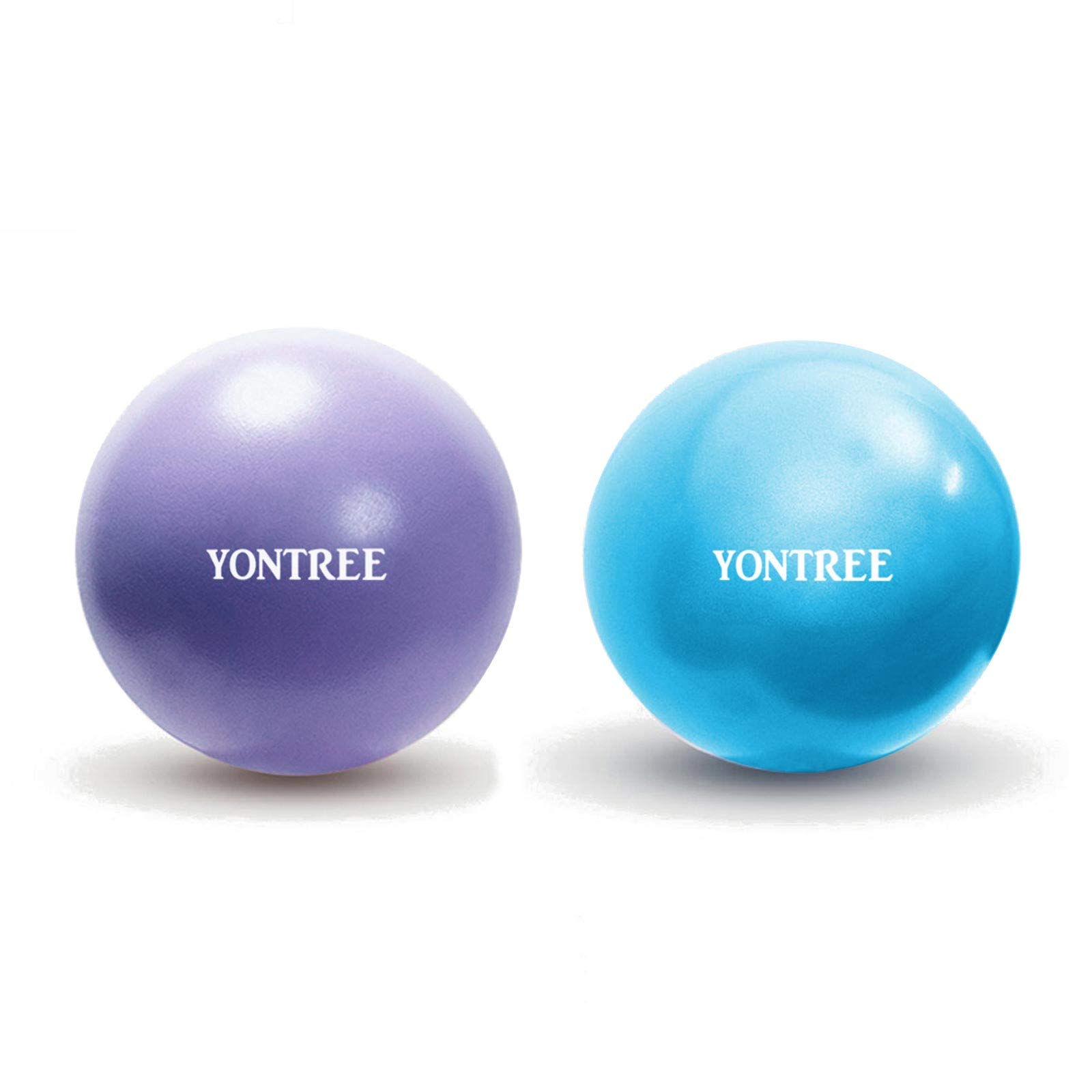 Paquete de 2 pelotas de pilates suaves, 22-25 cm, pequeñas pelotas de ejercicio para yoga, pilates, entrenamientos abdominales, terapia de hombros, fortalecimiento del núcleo (hogar, gimnasio y