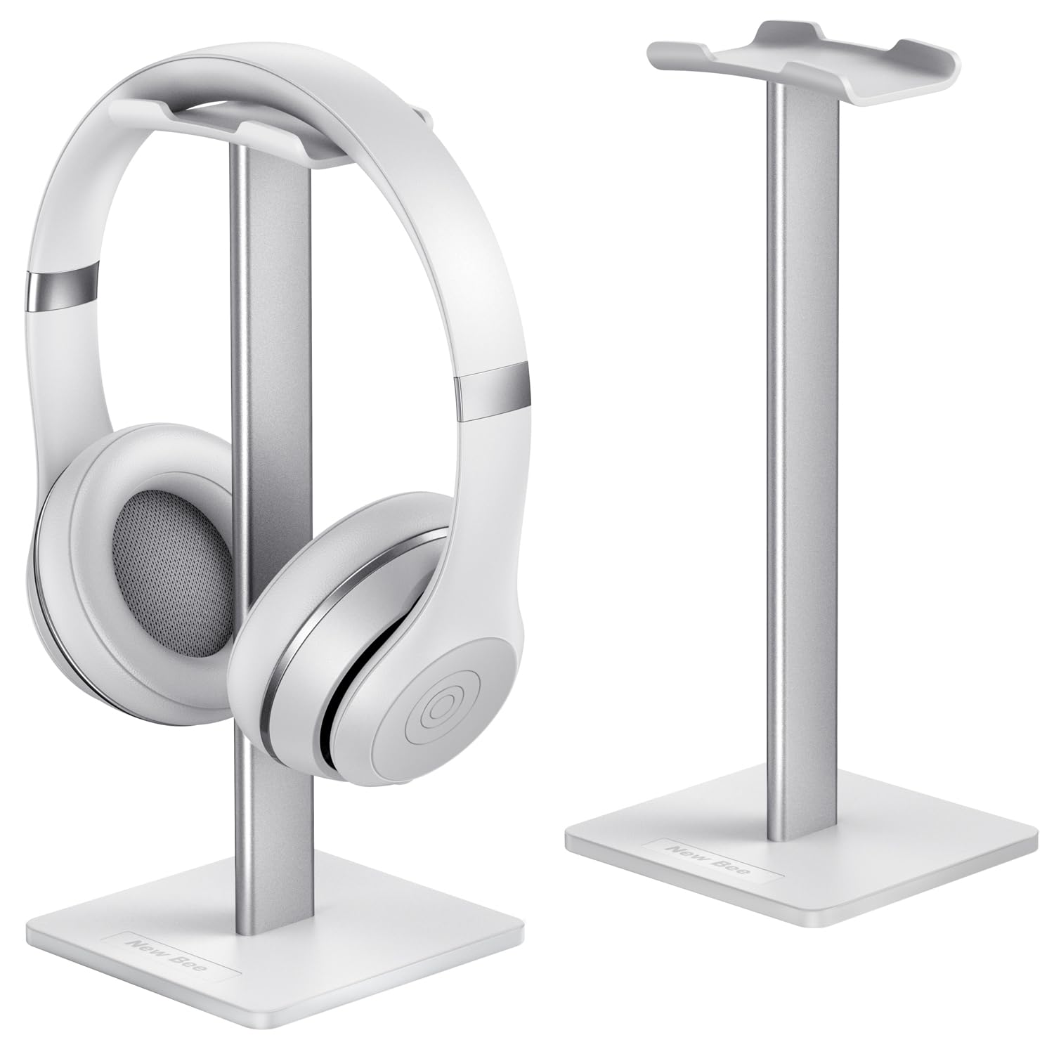 New Bee Soporte Auriculares, Universal Soporte para Auriculares y Cascos en Mesa para Bose QuietComfort 25, QuietComfort 35, Gaming Headset Stand, Beats Solo 2/3, Sony Playstation etc Blanco