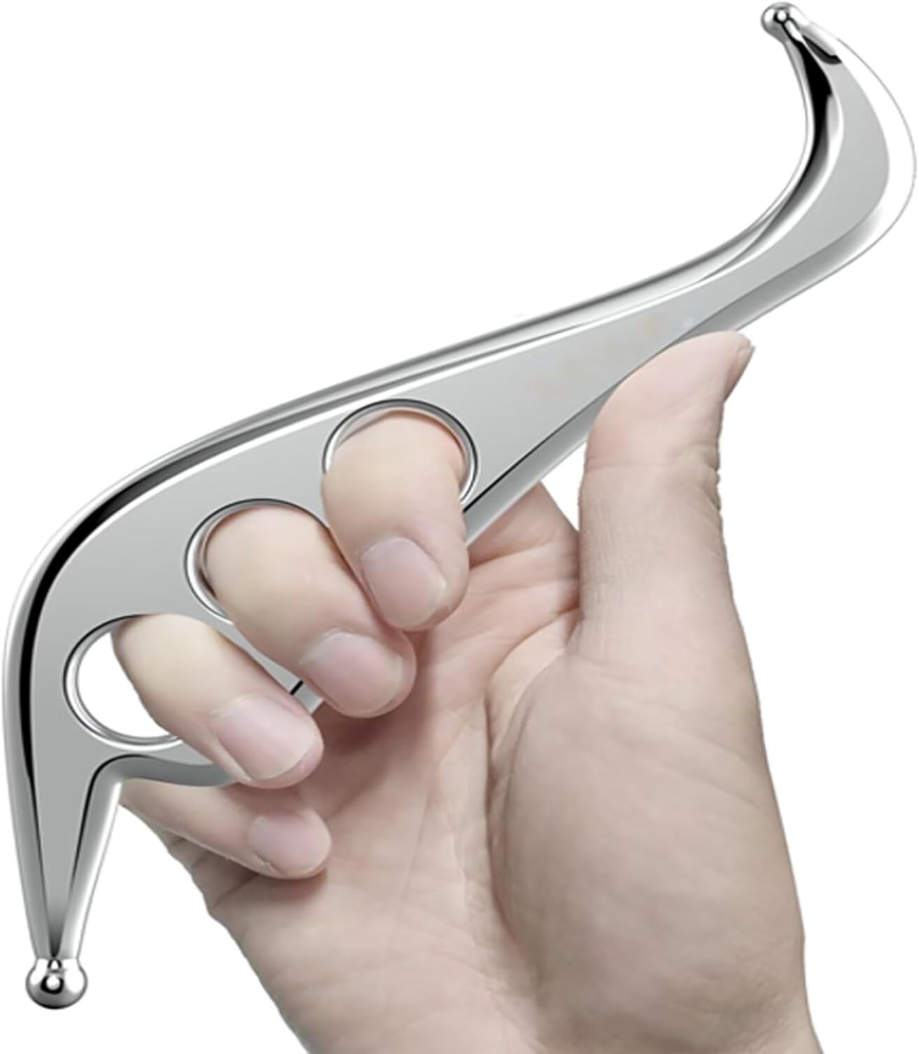 Rascador muscular de acero inoxidable Gua Sha, herramienta de masaje IASTM, gran herramienta de movilización de tejidos blandos (GYX COELE-100)