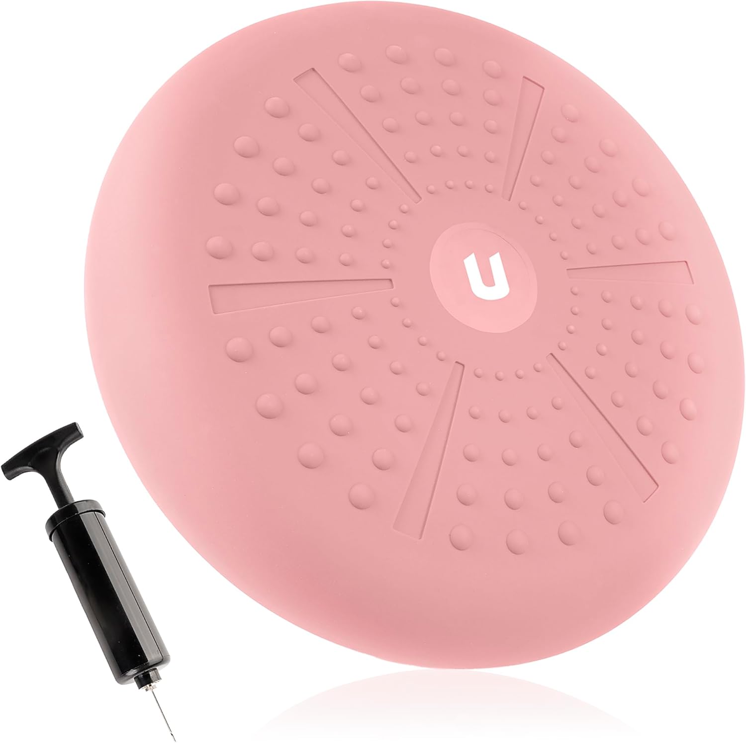 unycos - Cojín de Equilibrio y Yoga【Ø33 cm】Antideslizante de PVC con Bombín de Aire, Disco de Estabilidad Hinchable para Fitness, Pilates y Rehabilitación | Soporta hasta 500 kg (PureZen)