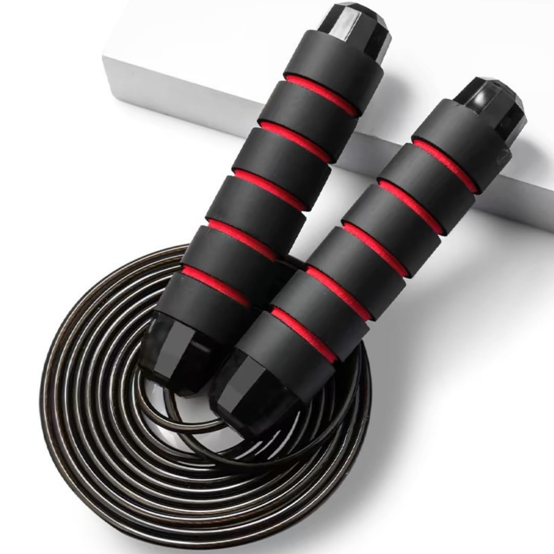 Comba de Saltar VAZCAN® para Boxeo y Fitness – Cuerda de Saltar Ajustable con Cable de Acero y Rodamientos – Ideal para Crossfit, Cardio, Ejercicio en Casa y Gimnasio