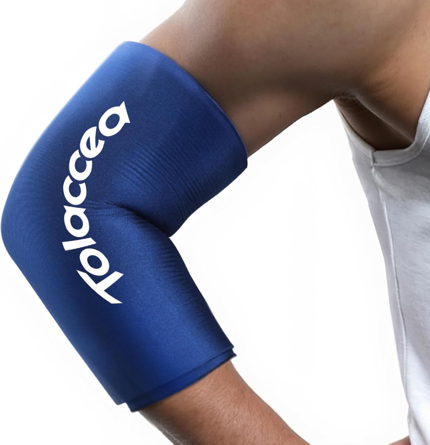 Tolaccea Pro Férula de Hielo Rodilla & Codo – Extra Gruesa, Compresas de Gel Frío Dual-Coldfocus, Alivio del Dolor con Frío Duradero, Terapia Frío (Azul, S)
