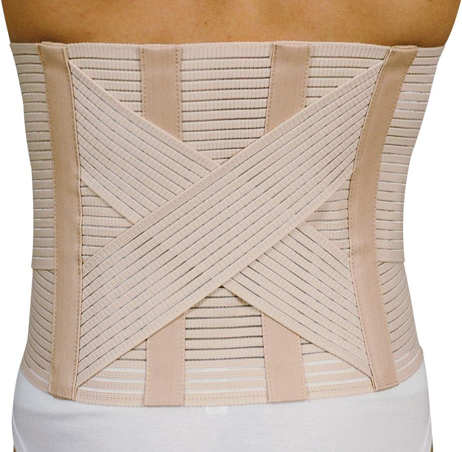 MANIFATTURA BERNINA Sana 5175 (Talla 4) - Faja Lumbar ortopédica Apoyo para Espalda con Varillas en Material Transpirable