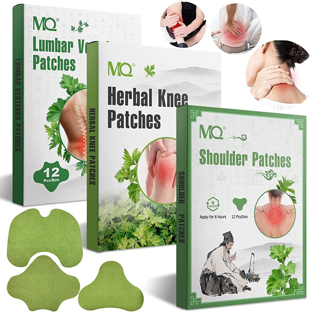 3 Caja Pain Relief Patch, Parches de Calor Termico para la Dolor el Espalda Lumbares, Parches Cuello, Hombros y Rodillatermicos de Moxibustión, Alivia el Dolor de Cuello y Hombros (36 Piezas)