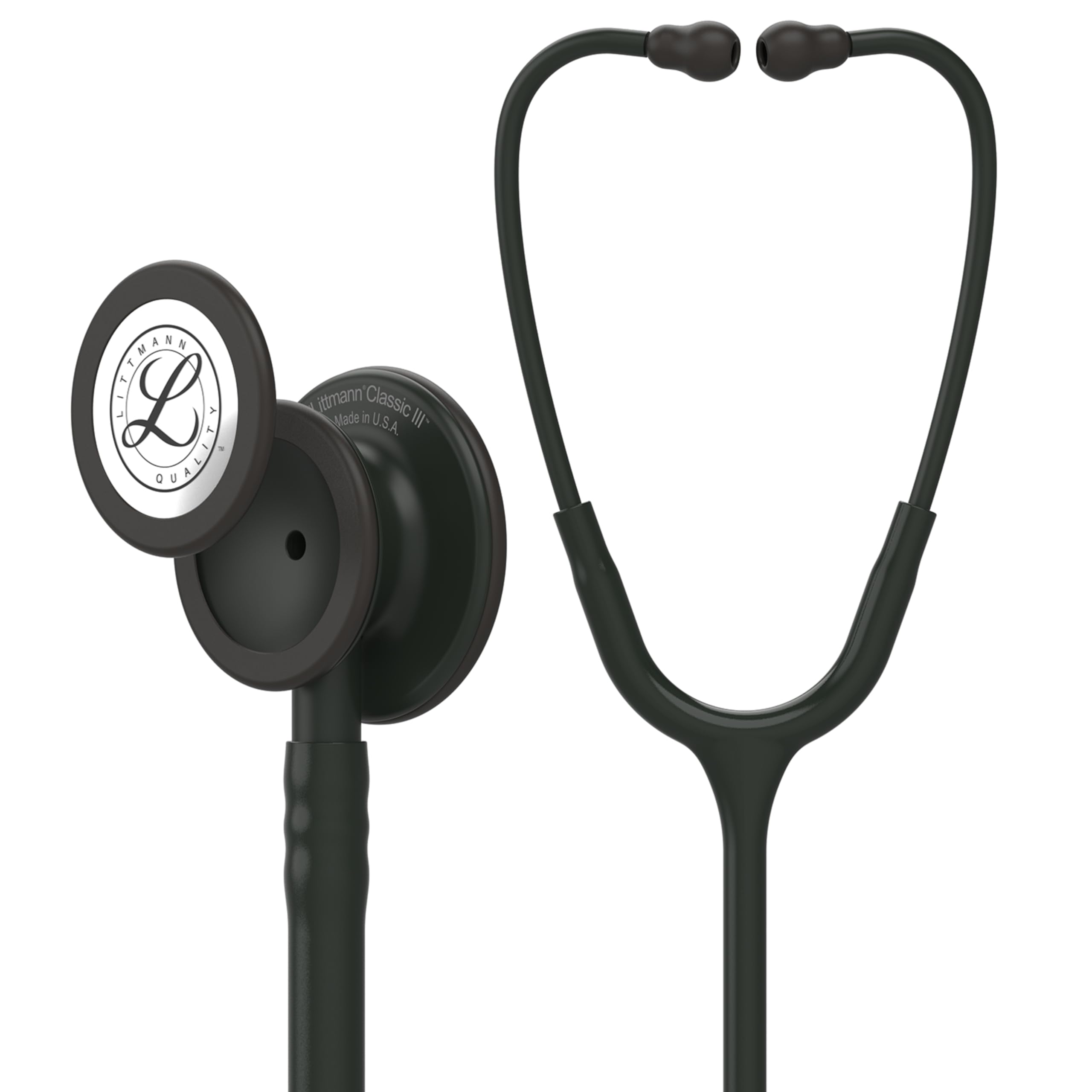 3M Littmann Classic III Fonendoscopio para monitorización, edición de campana Negra, tubo Negro, 69 cm, 5803