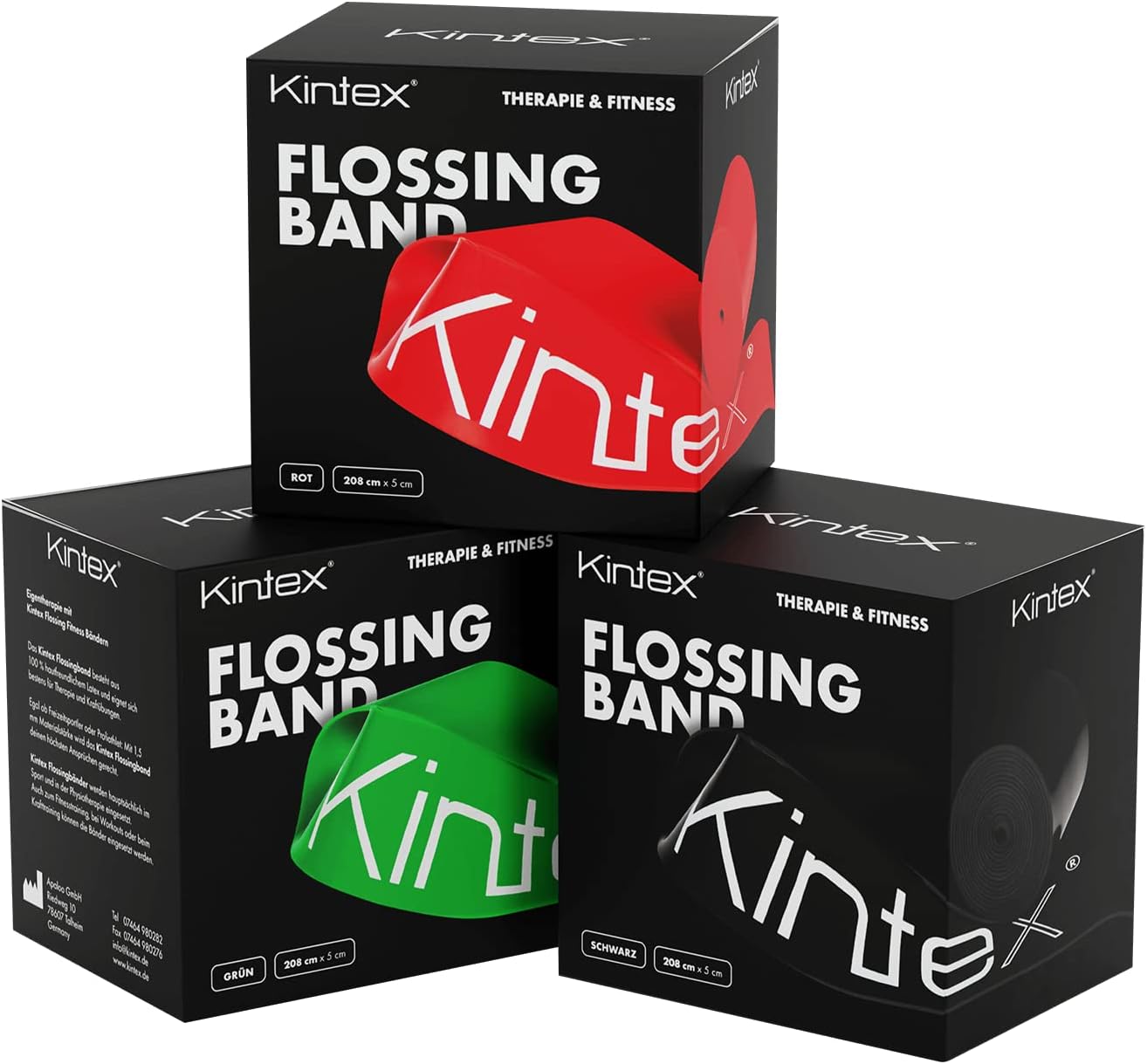 Kintex Banda de compresión Voodoo, 208 cm x 5 cm, banda de compresión, terapia, movilidad, rehabilitación, hilo dental, banda de hilo dental, entrenamiento, regeneración