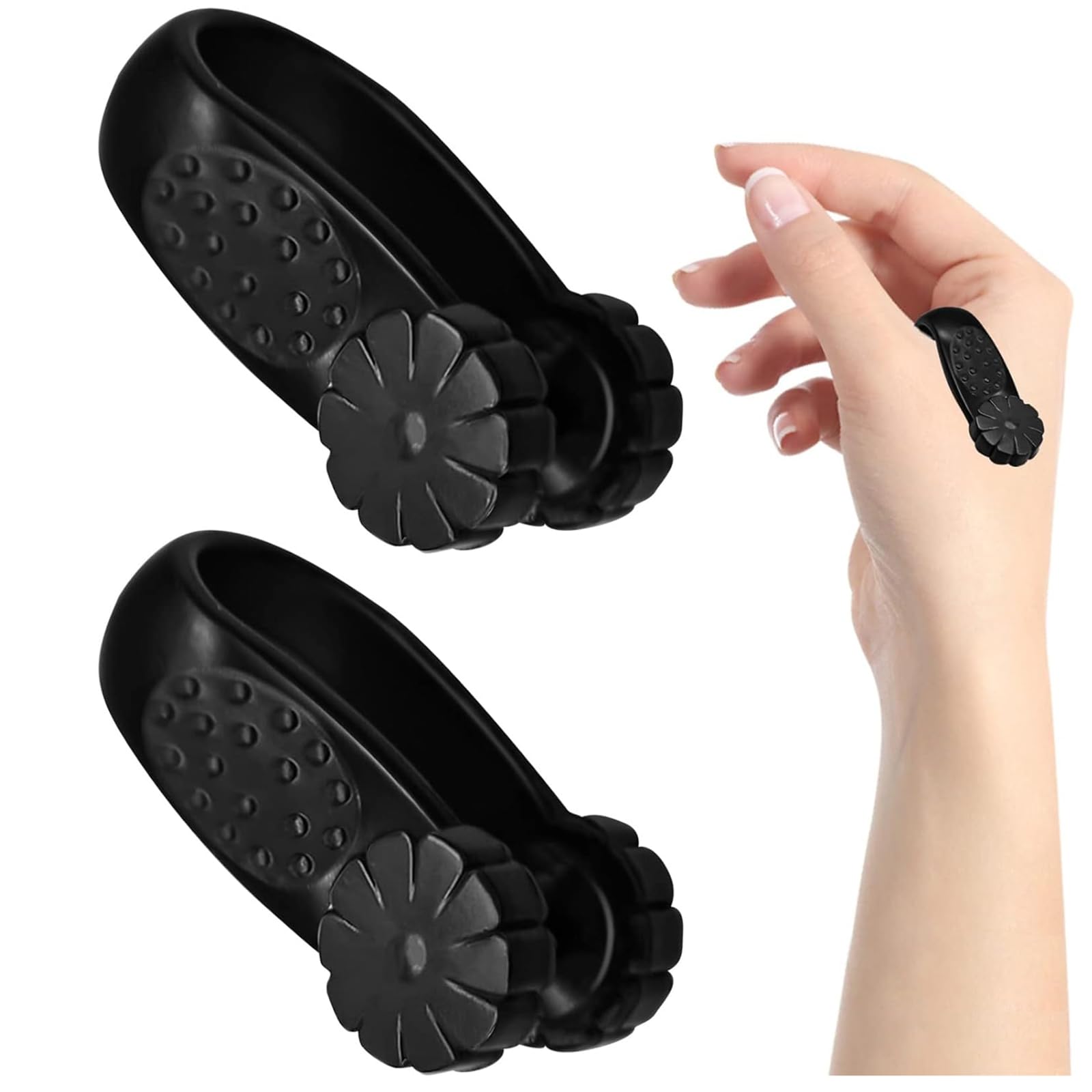 DUGEGAYL Pinzas de Acupresión,2PcsAnillos de Masaje para Aliviar el Dolor de Cabeza, la Migración y la Fatiga,Herramienta de Acupresión Portátil para Hombres y Mujeres