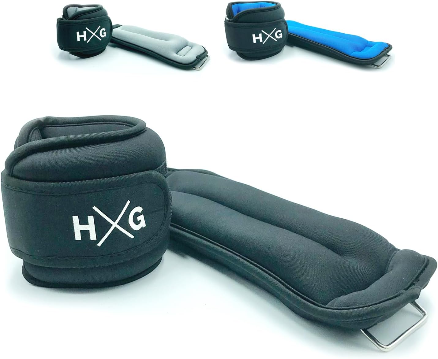 PESAS PARA TOBILLOS 2 en 1 | Set x2 con Peso 0,5kg – 1kg – 1,5kg | Tobilleras y Lastres para Ejercicios, Pilates, Running, Casa | Ajuste Velcro + Neopreno + Máxima Comodidad | Para Tobillos y Muñecas