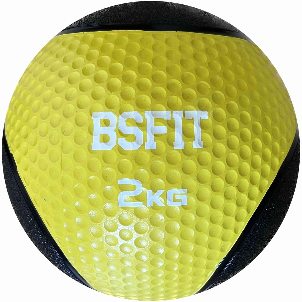 Balón Medicinal de Goma Pro – de 1 kg a 10 kg Potencia Tus Rutinas con Esta Pelota con Rebote Medicinal - Balón Antideslizante para Levantamiento