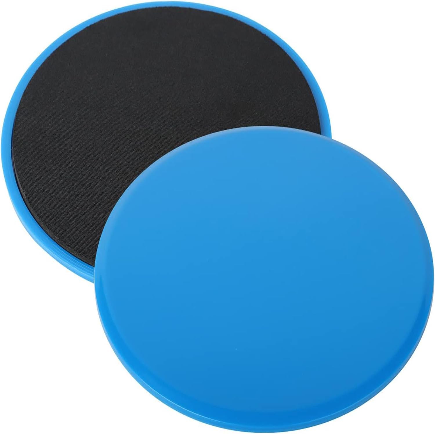 Discos Deslizadores Core,Cara Disco Core Sliders,para Entrenamiento,Hogar,Yoga,Fitness,Pilates,Ejercicios de Cuerpo para alfombras y Pisos Duros(Azul)