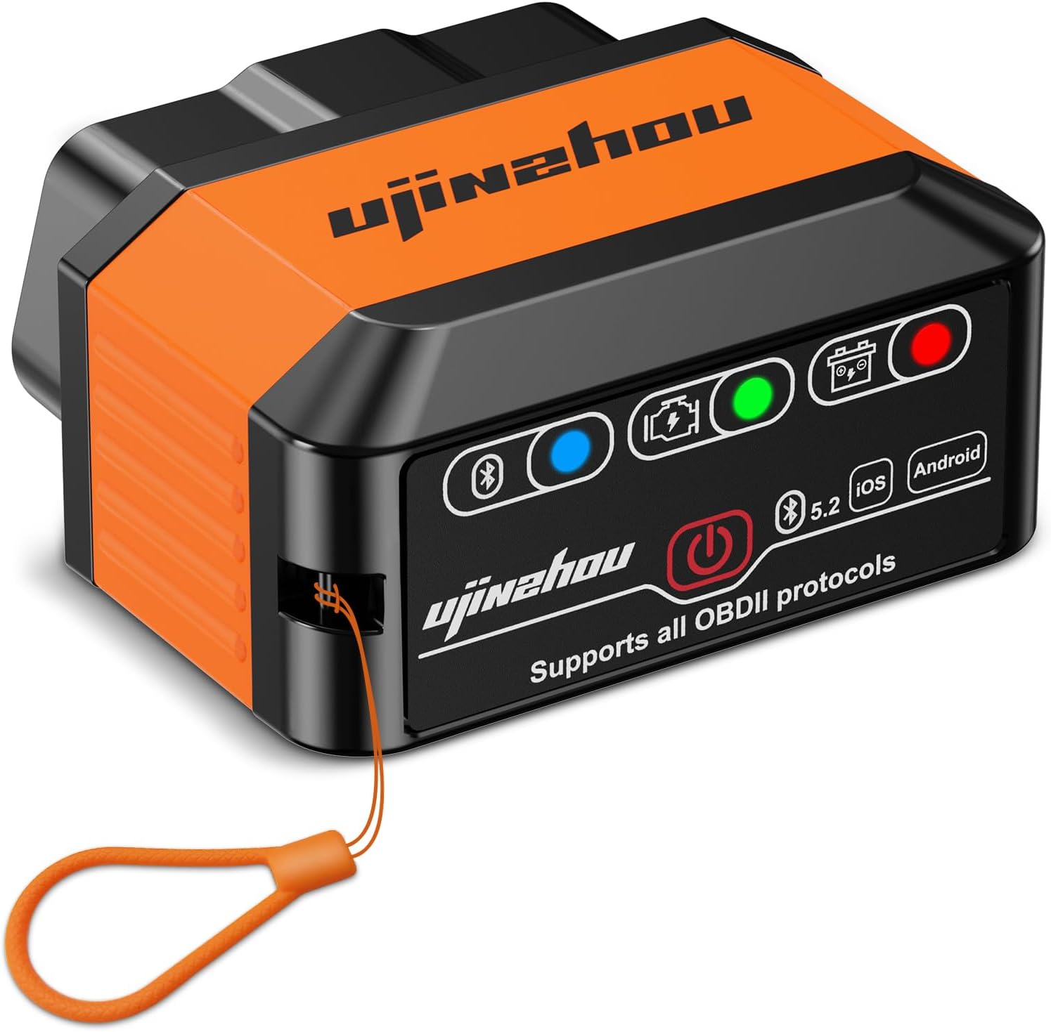 OBD2 Diagnosis Bluetooth 5.2 OBD Coche: Diagnosis Coche Multimarca Maquina para iOS Android - Inalámbrico Mini Diagnóstico Automotriz Scanner - Diagnosis Escaner con OBDII Completo los