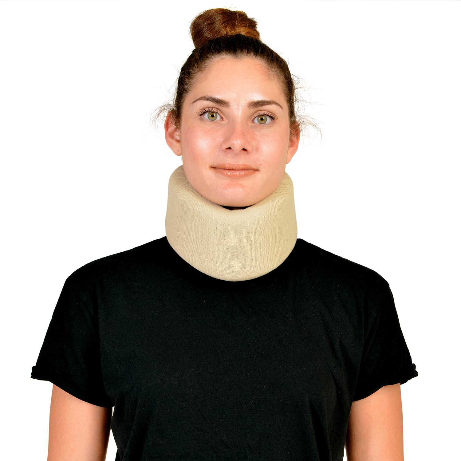 Collarin Cervical Blando con Cierre Autoadherente | Collarín de Esponja Semirrígido | Producto Médico Certificado | Collarín Cervicales Semirrígido | XXL: 42/44 cm - Altura 11 cm