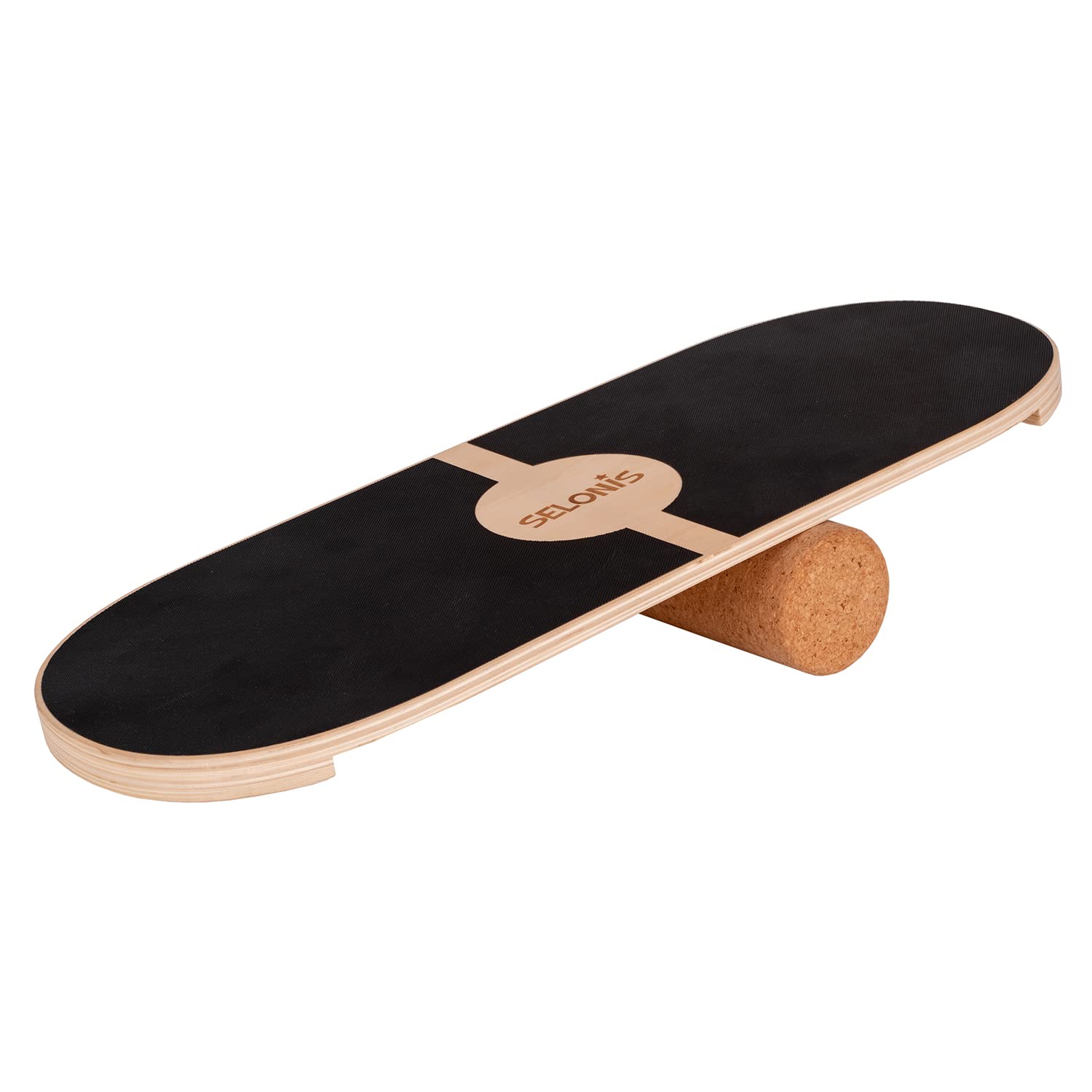 Balance Board Para Adultos Y Niños Con Rodillo,Tabla De Equilibrio De Madera Gimnasia Entrenamiento Estabilidad Fisioterapia Fitness Yoga