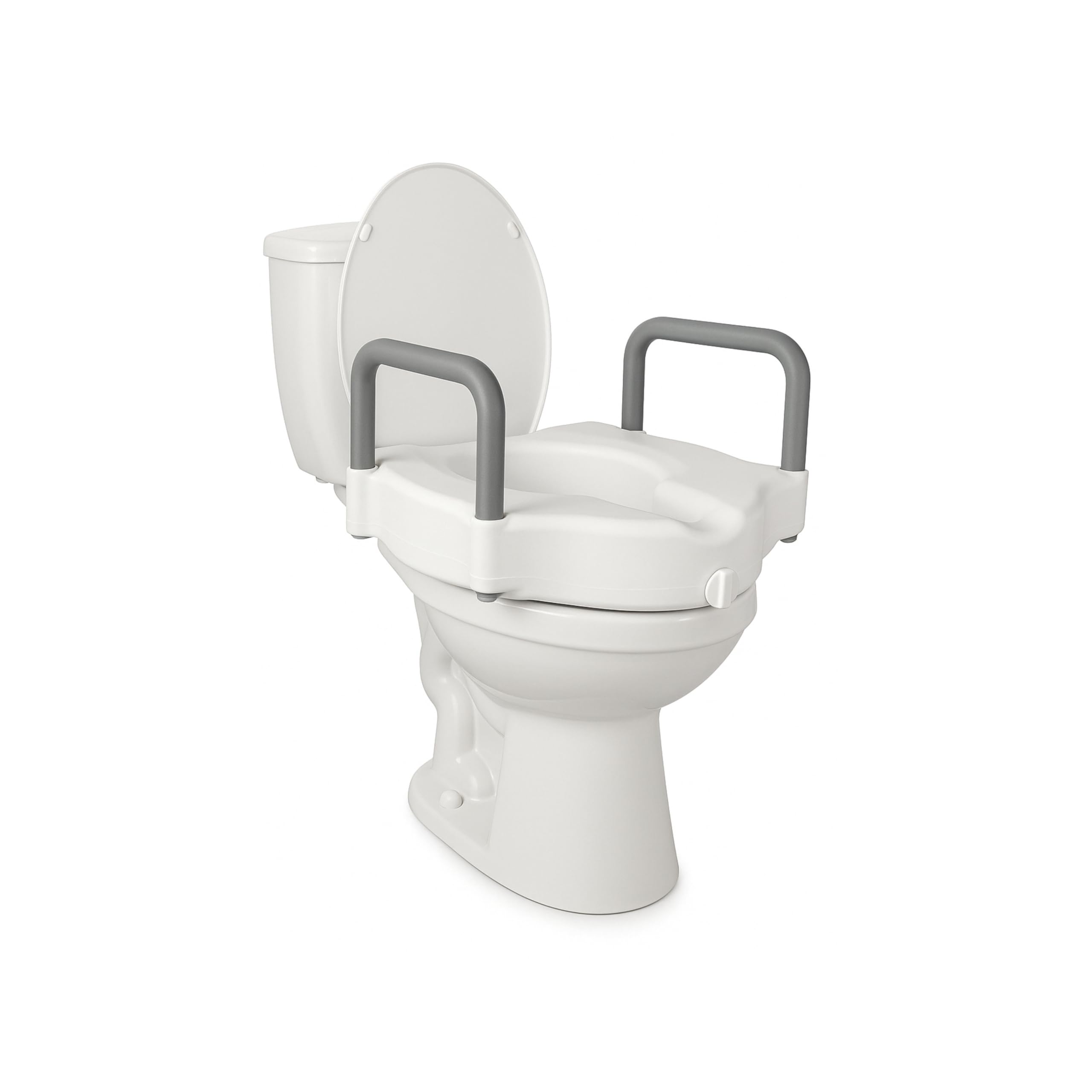 Mobiclinic, Elevador wc, Cibeles, Asiento de inodoro, Marca española, Reposabrazos acolchados, Con asas, Ayudas para el baño, Personas mayores, Discapacidad, Movilidad reducida, Confort, 10 cm