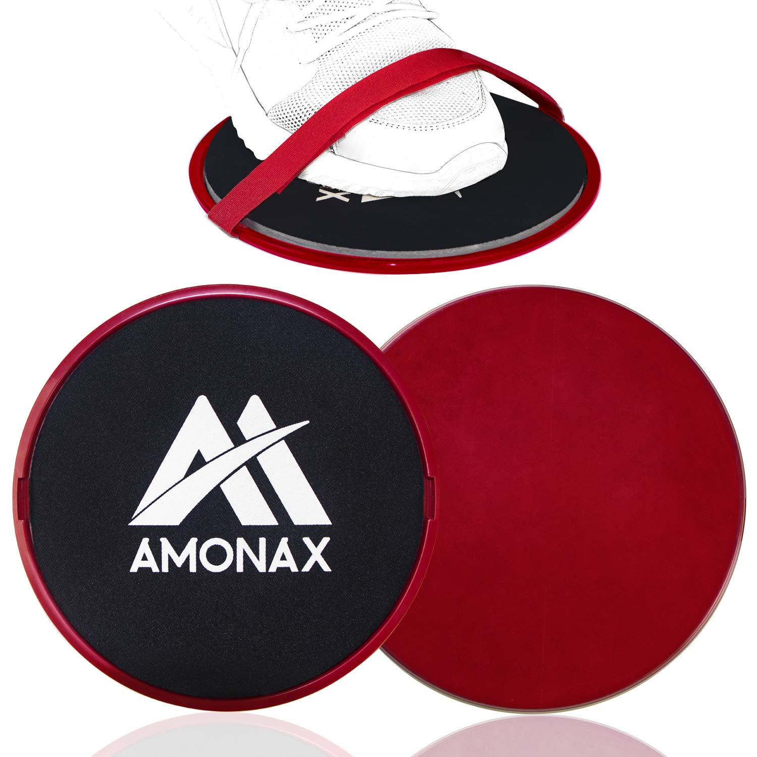 Amonax 2X Core Sliders de Ejercicio 2 Discos de Deslizamiento de Doble Cara Disco Abdominales para Abs Entrenamiento, Hogar, Yoga, Fitness, Pilates, Ejercicios de Cuerpo para alfombras y Pisos Duros