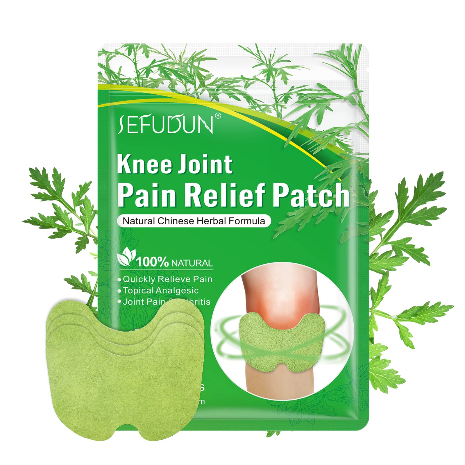 24 parches térmicos para rodillas, autoadhesivos, con fórmula herbal, hasta 12 horas de calor, para rodillas, espalda, hombros y zonas articulares