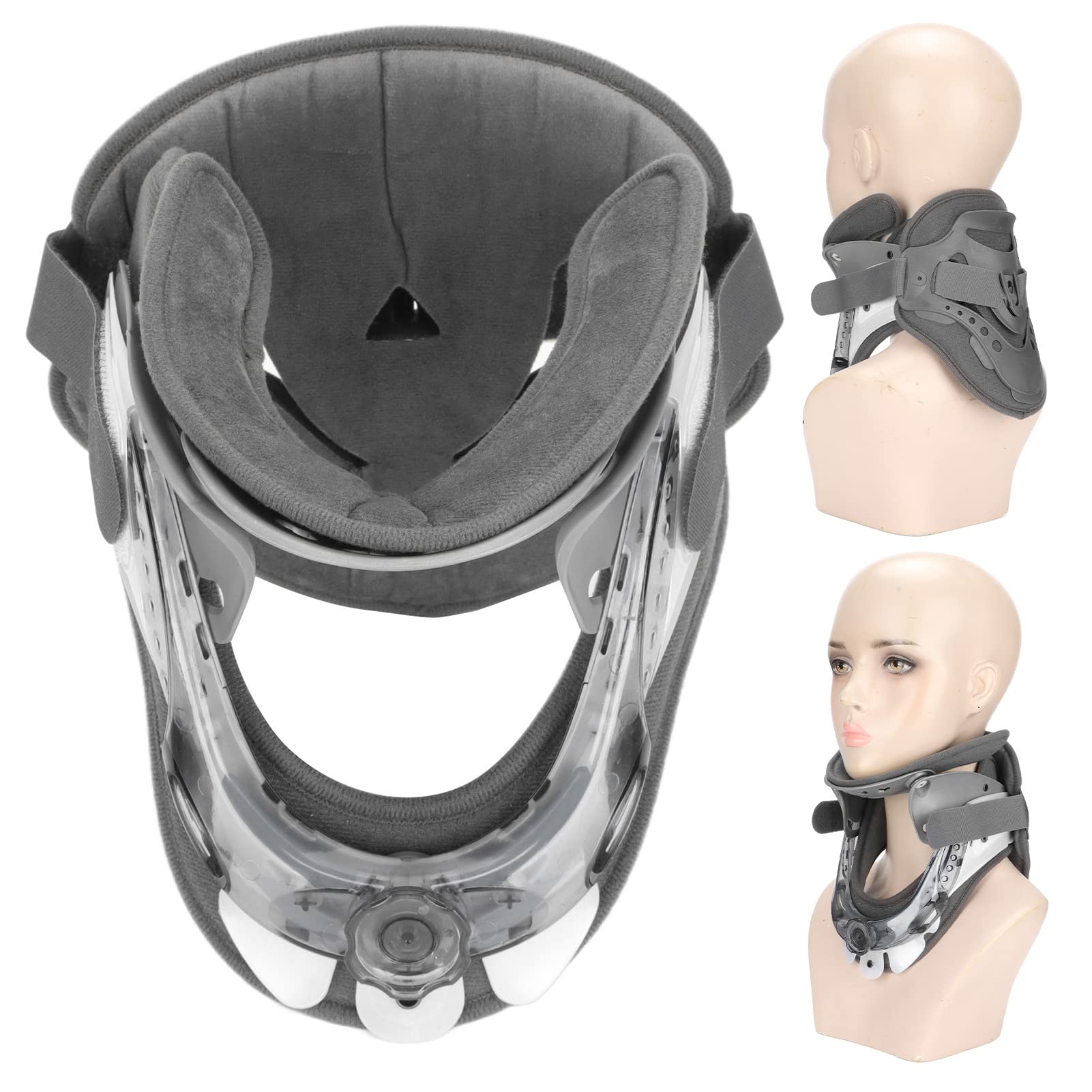 Soporte para el Cuello, Collarín Cervical, Dispositivo de Tracción Cervical Ajustable, Soporte para el Cuello para un Soporte y una Comodidad óptimos