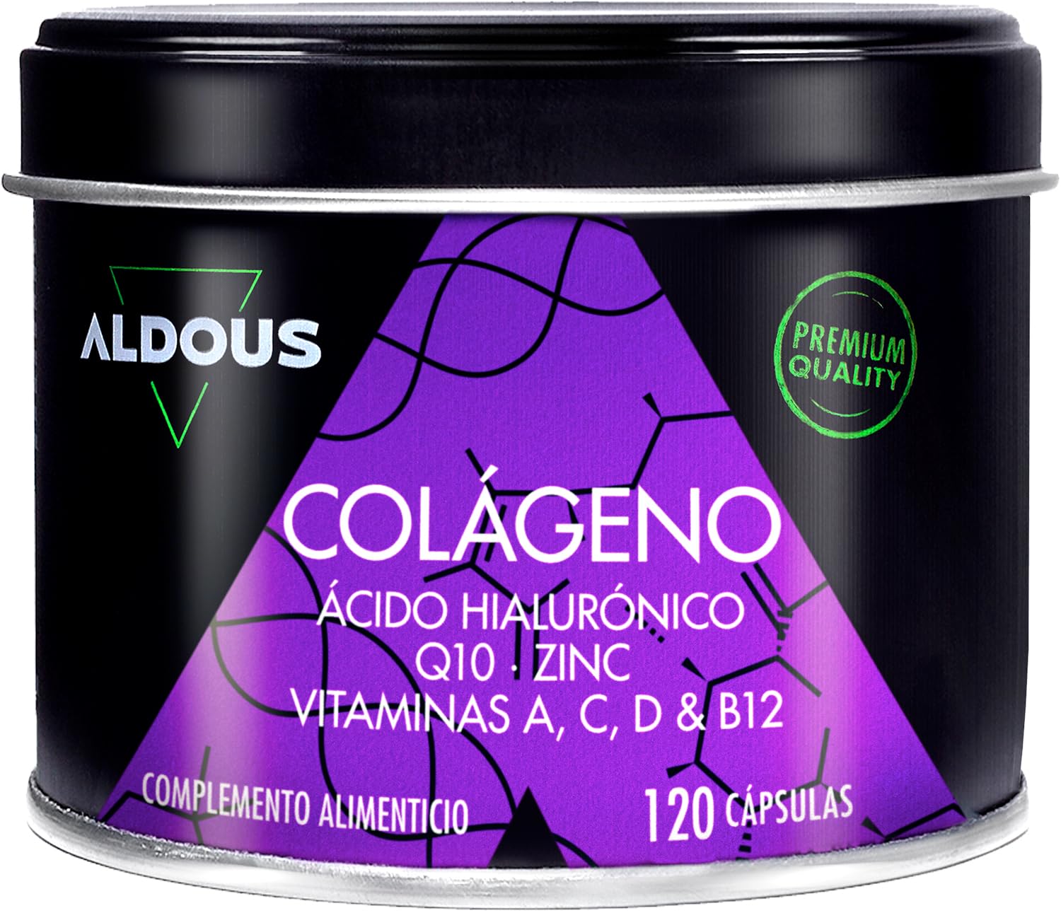 Colágeno + Ácido Hialurónico + Coenzima Q10 + Vitaminas y B12 + Zinc - 120 días Máxima Dosis - Formula Avanzada - Colágeno para las Articulaciones Fuertes, Piel Tersa y Energía - Colágeno Hidrolizado