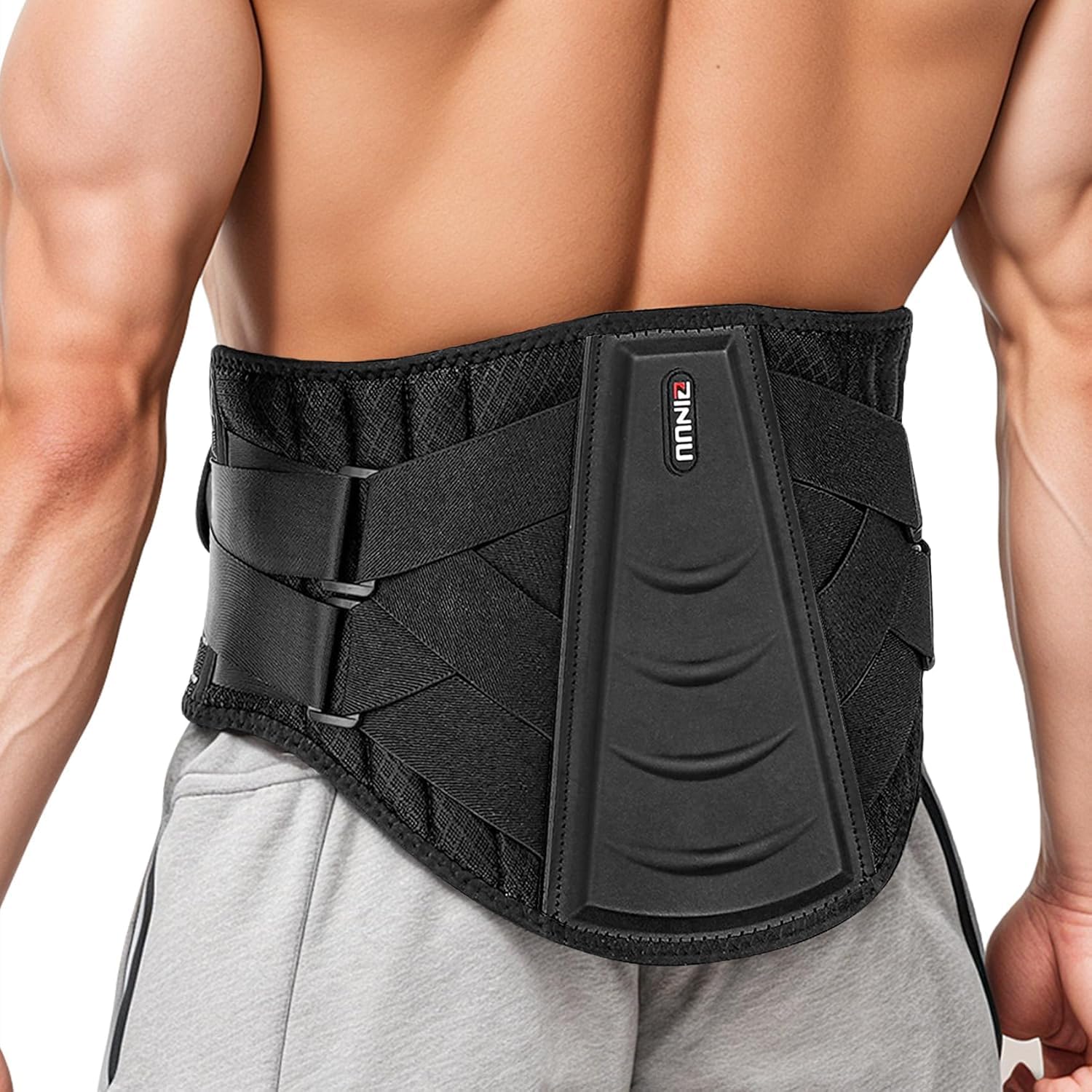 ZINUU Faja Lumbar para Hombre Mujer - Fajas Lumbares para Dolor Espalda, Cinta para la Espalda, Corrector de Posturas para Escoliosis Joroba Ortopédico Trabajo la Ciática