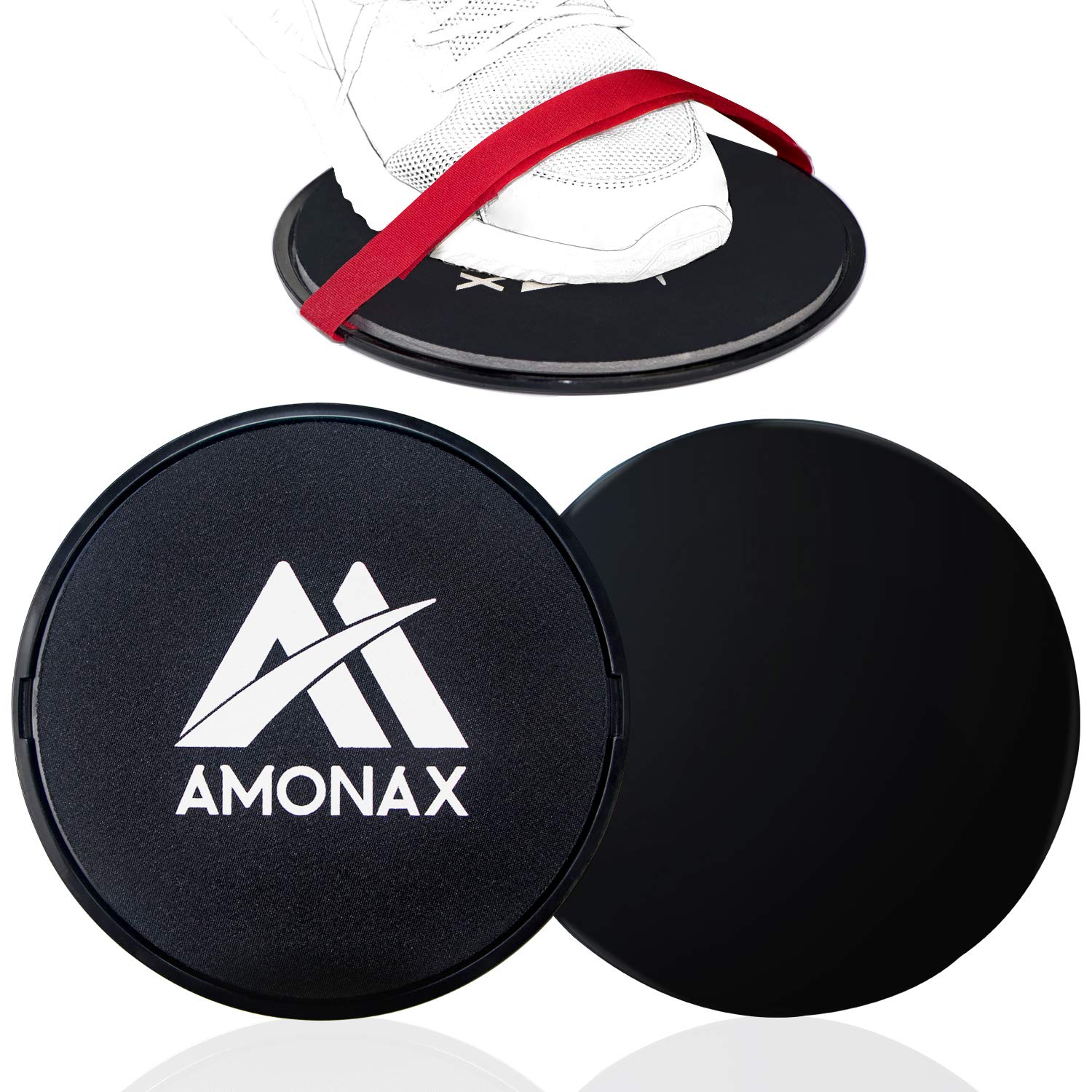 Amonax 2X Core Sliders de Ejercicio 2 Discos de Deslizamiento de Doble Cara Disco Abdominales para Abs Entrenamiento, Hogar, Yoga, Fitness, Pilates, Ejercicios de Cuerpo para alfombras y Pisos Duros