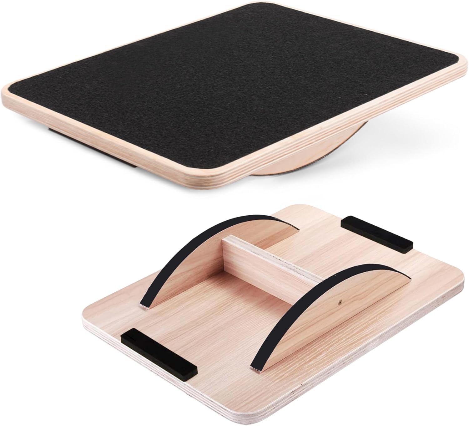Yes4All Tabla de equilibrio con mango y superficie antideslizante; tabla de equilibrio con diámetro de 40 cm – 41 cm de diámetro, colorida para tu entrenamiento de estabilidad y cuerpo entero