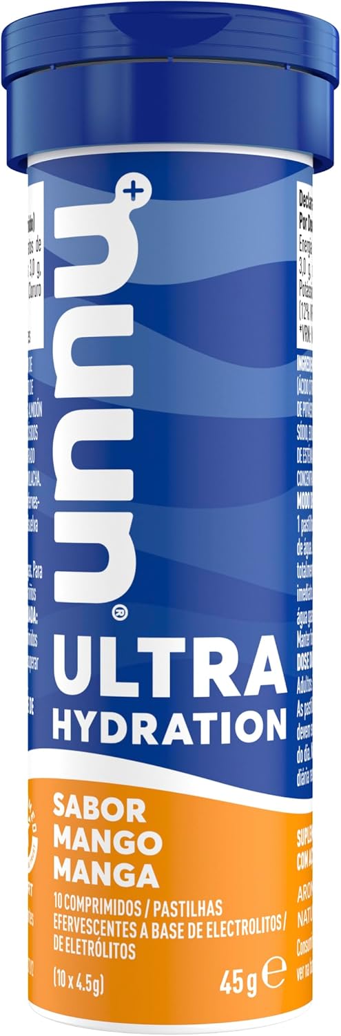Nuun ULTRA Mango Comprimidos Efervescentes con Electrólitos y Vitamina C, Contribuye a una Óptima Hidratación y Funcionamiento del Sistema Inmune, 1 Tubo con 10 Tabletas Efervescentes